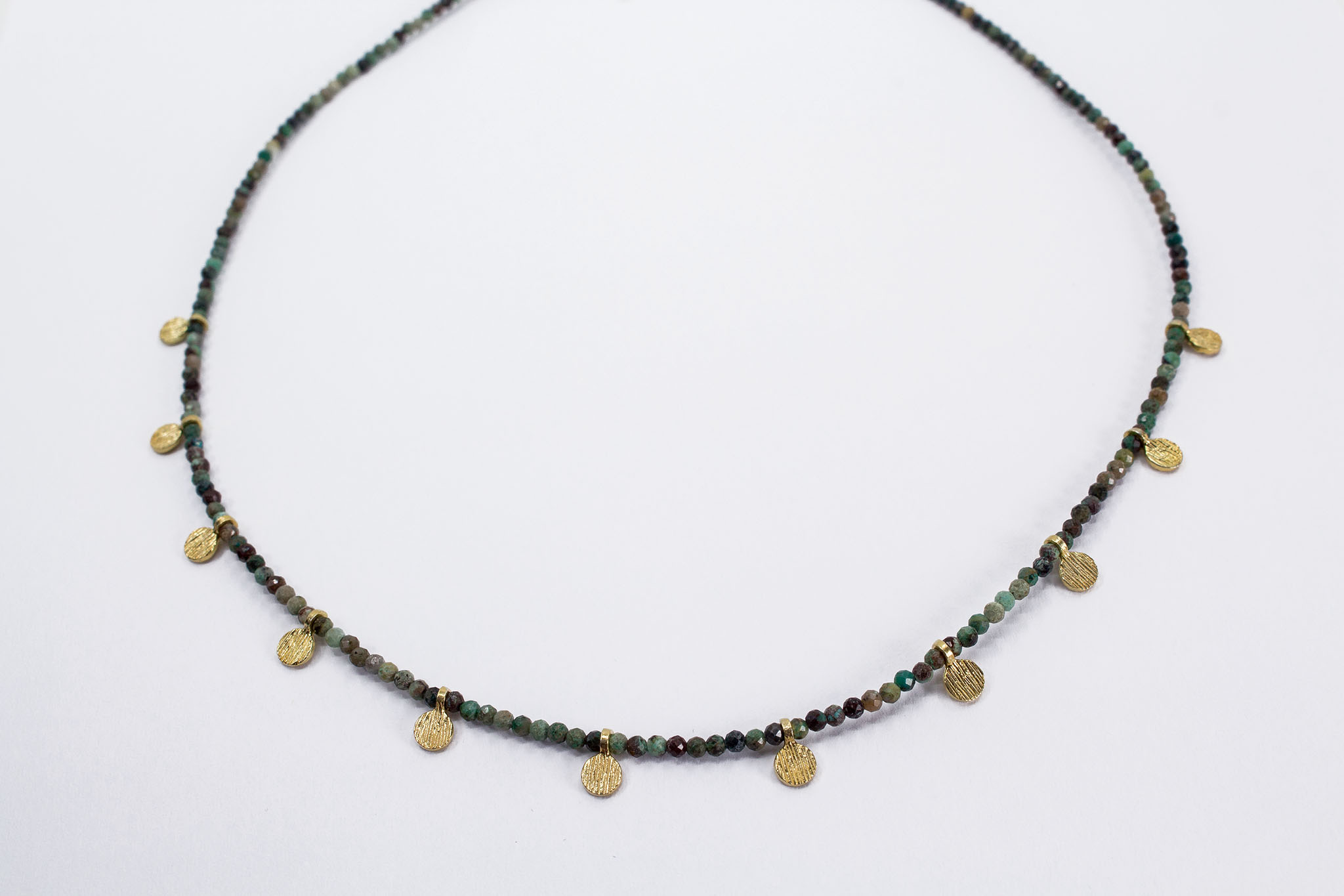 Collier Plättchen Türkis Collier Plättchen Türkis