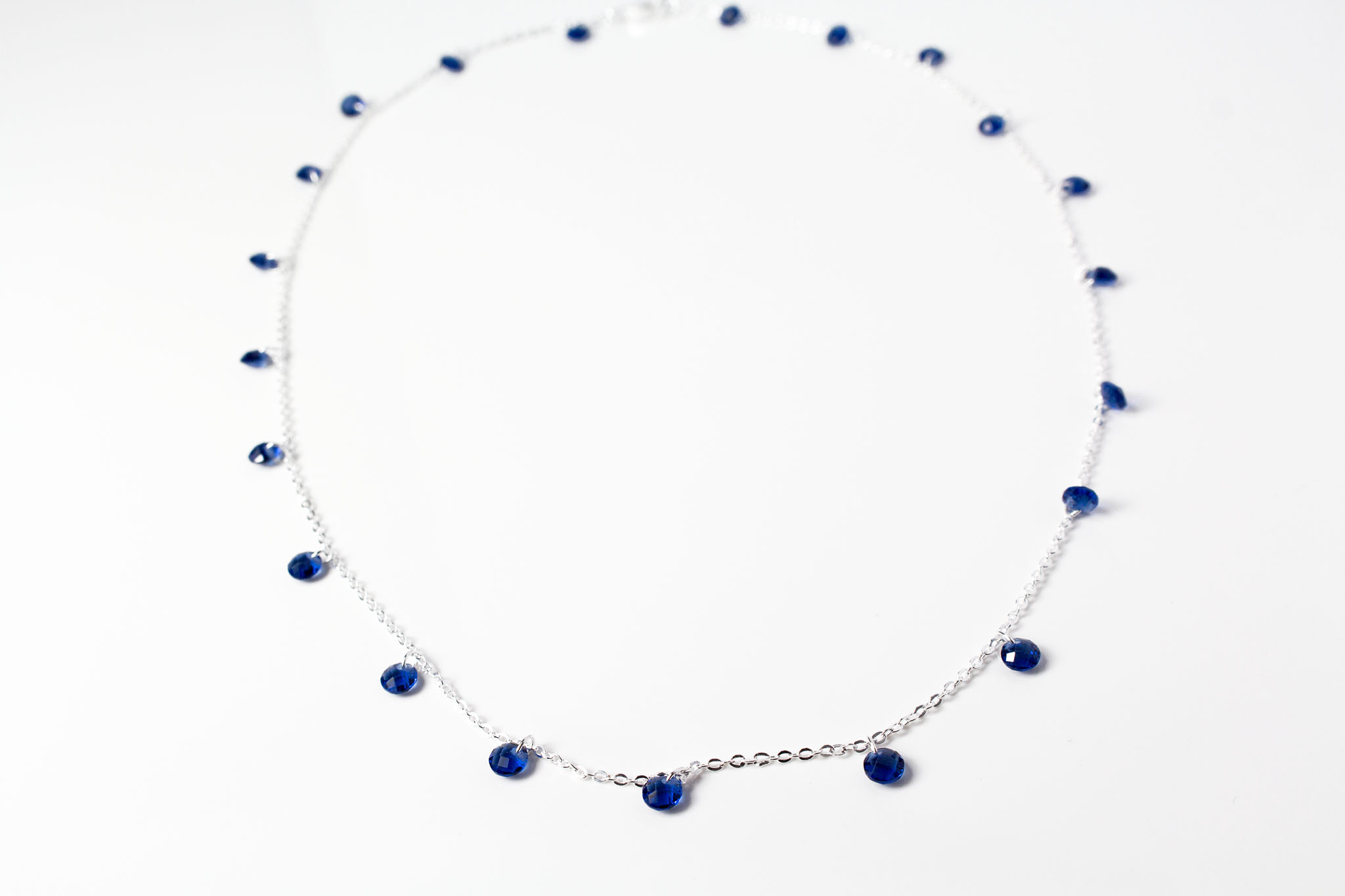 Kette Zirkonia blau Kette Zirkonia blau