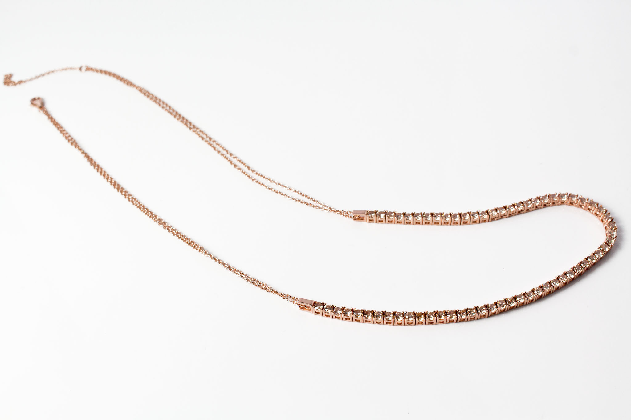 Collier Zirkonia champagner Collier Zirkonia champagner