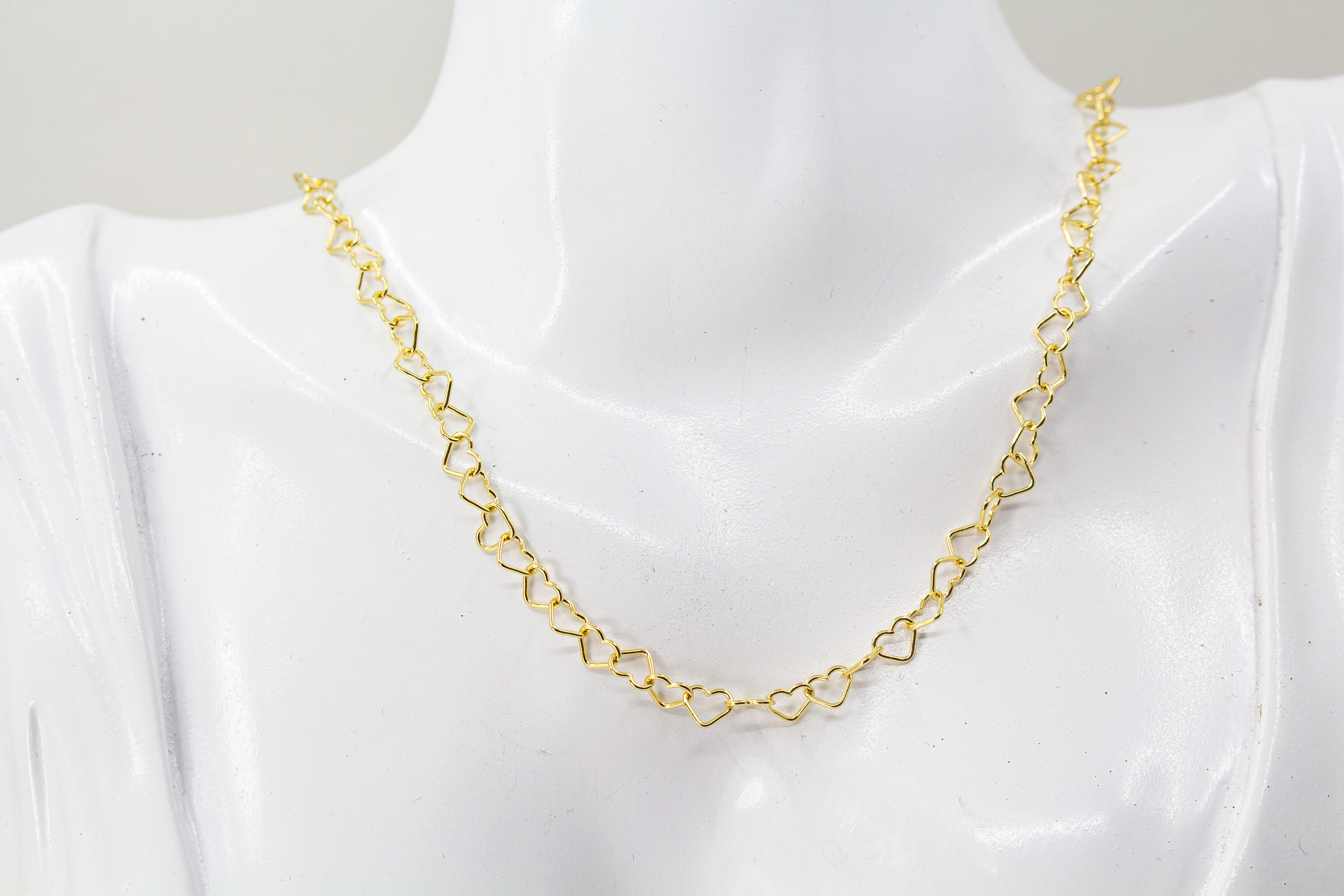 Collier "Herz an Herz" vergoldet