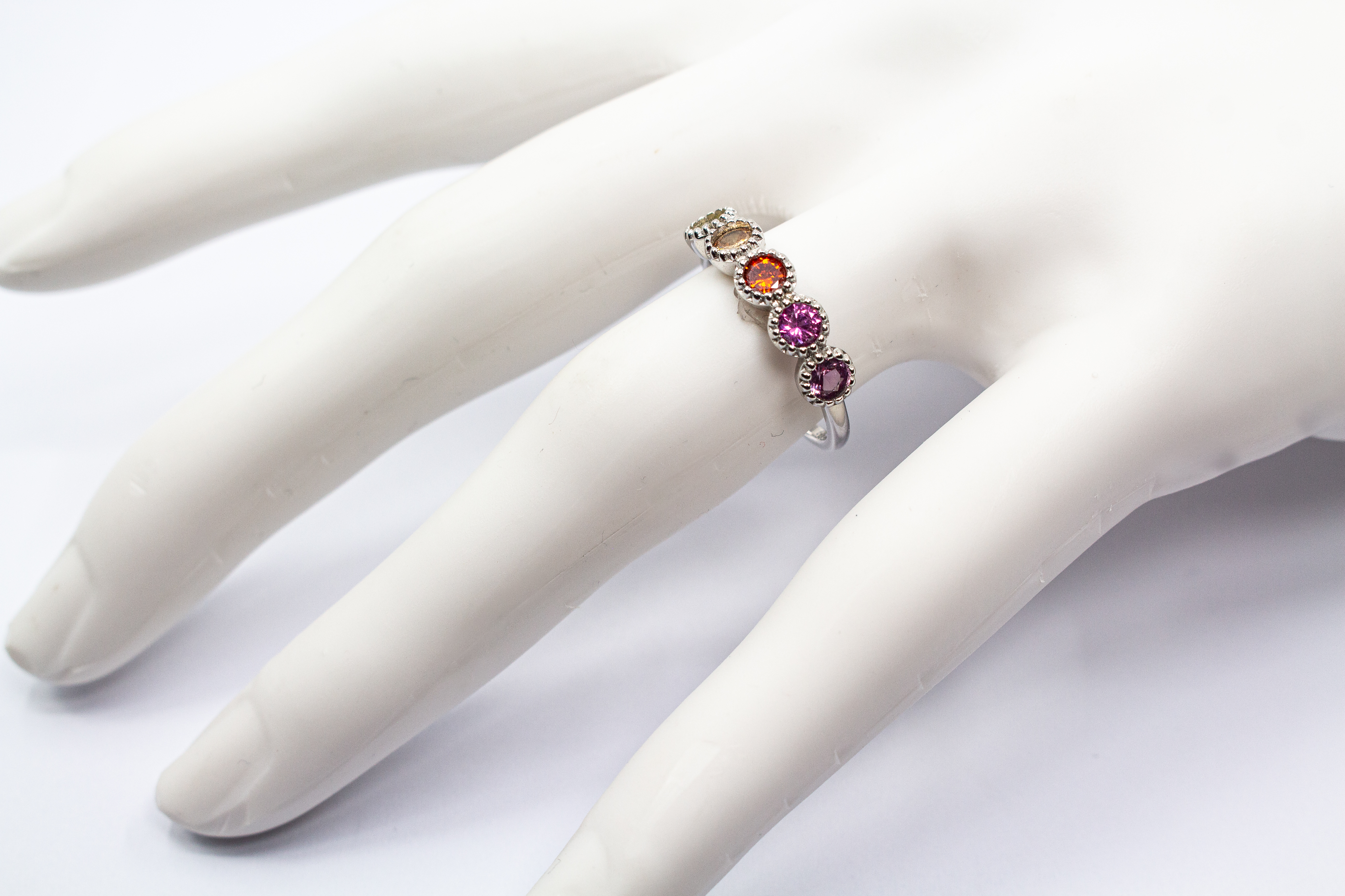 Ring Silber bunt