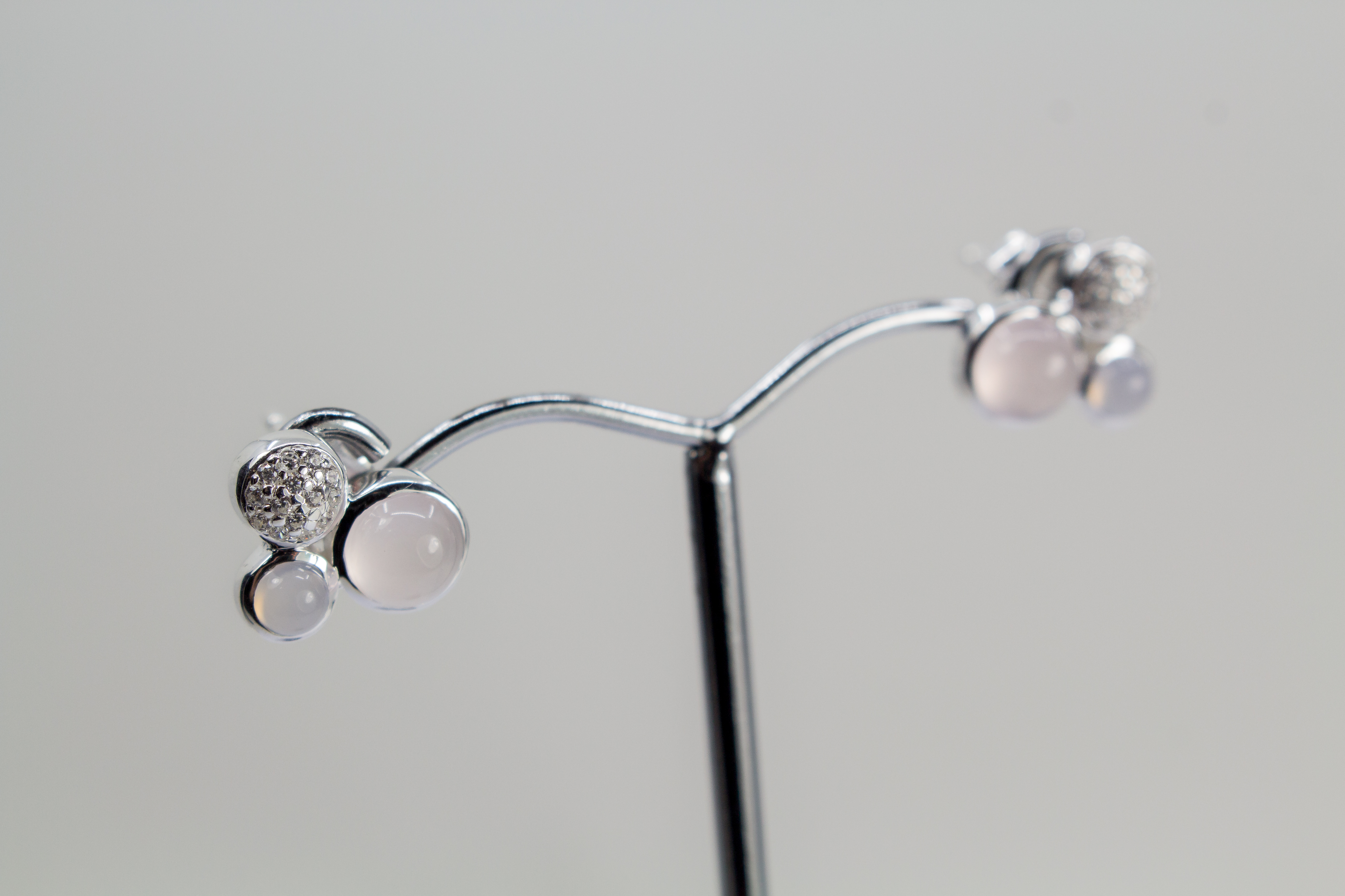 Rosenquarzohrstecker online bestellen - Schmuck online bestellen