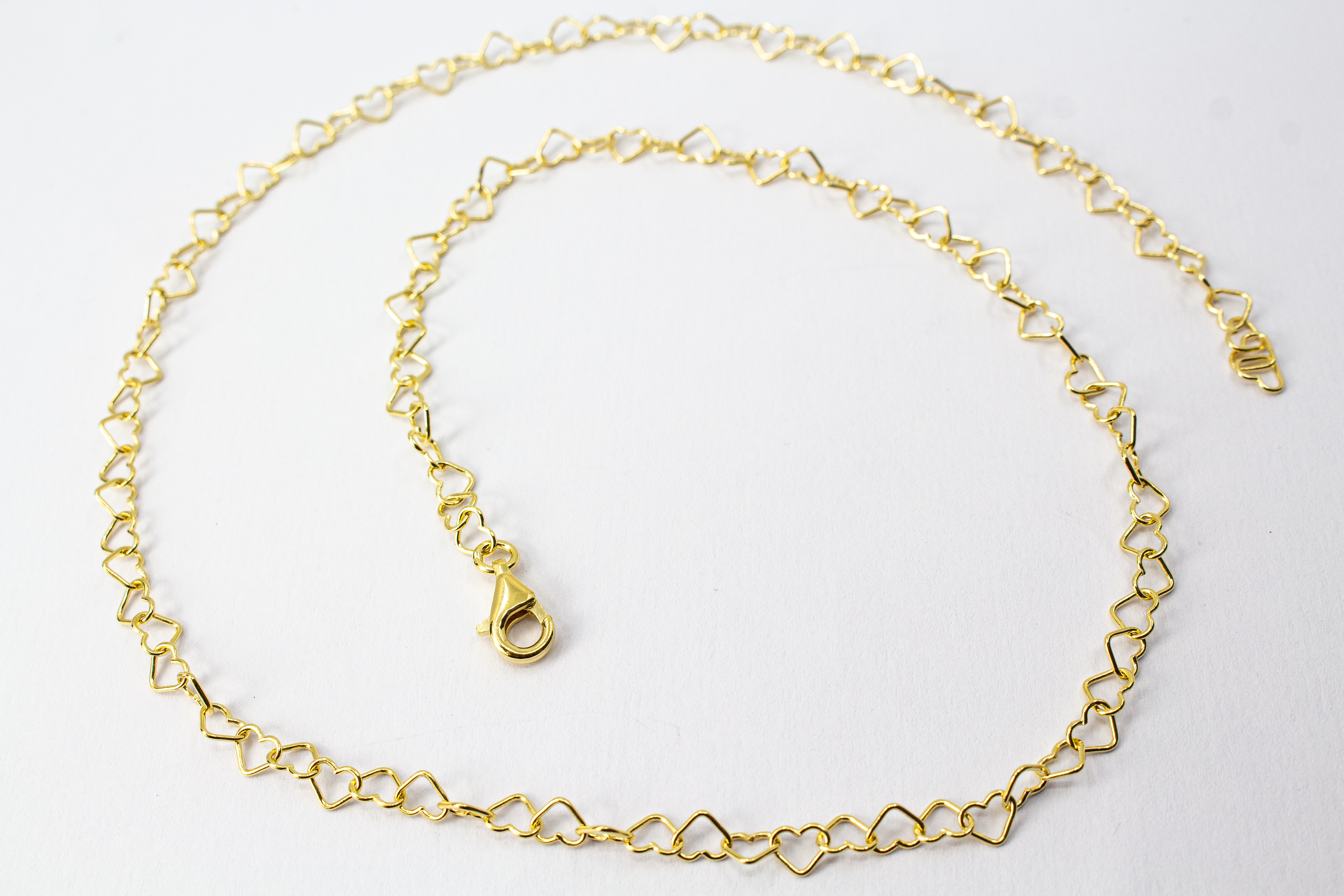 Collier "Herz an Herz" vergoldet