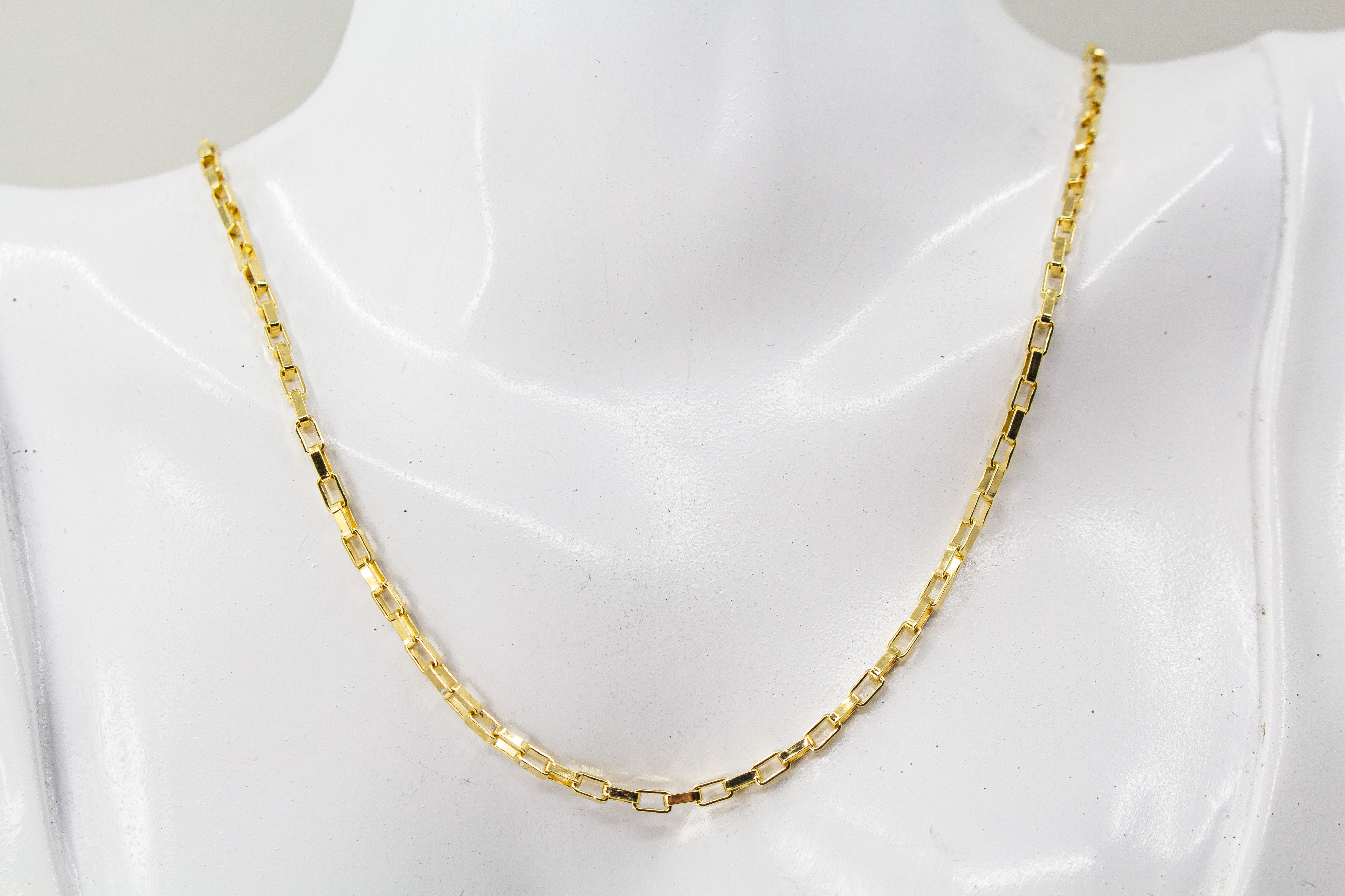 Klassische Gliederkette von der Goldschmiede Regina Kraus aus 20 Mikron vergoldetem 925er Sterlingsilber, Kategorie Ketten und Colliers.