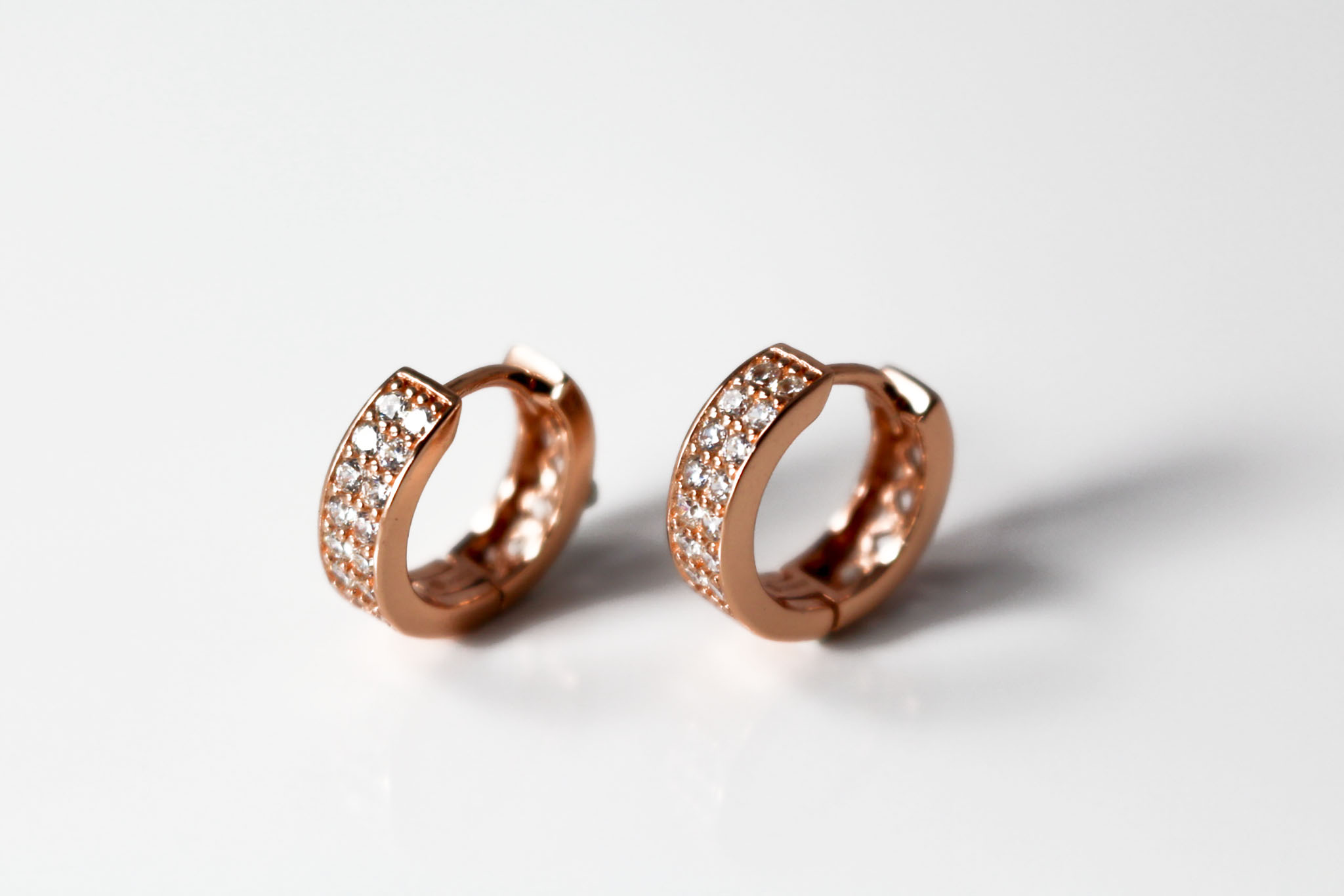 Creolen Zirkonia rosé Creolen Zirkonia rosé