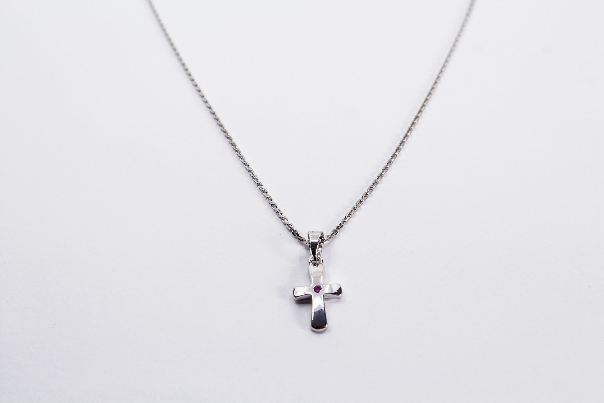 Kette Kreuz Rubin Kette Kreuz Rubin