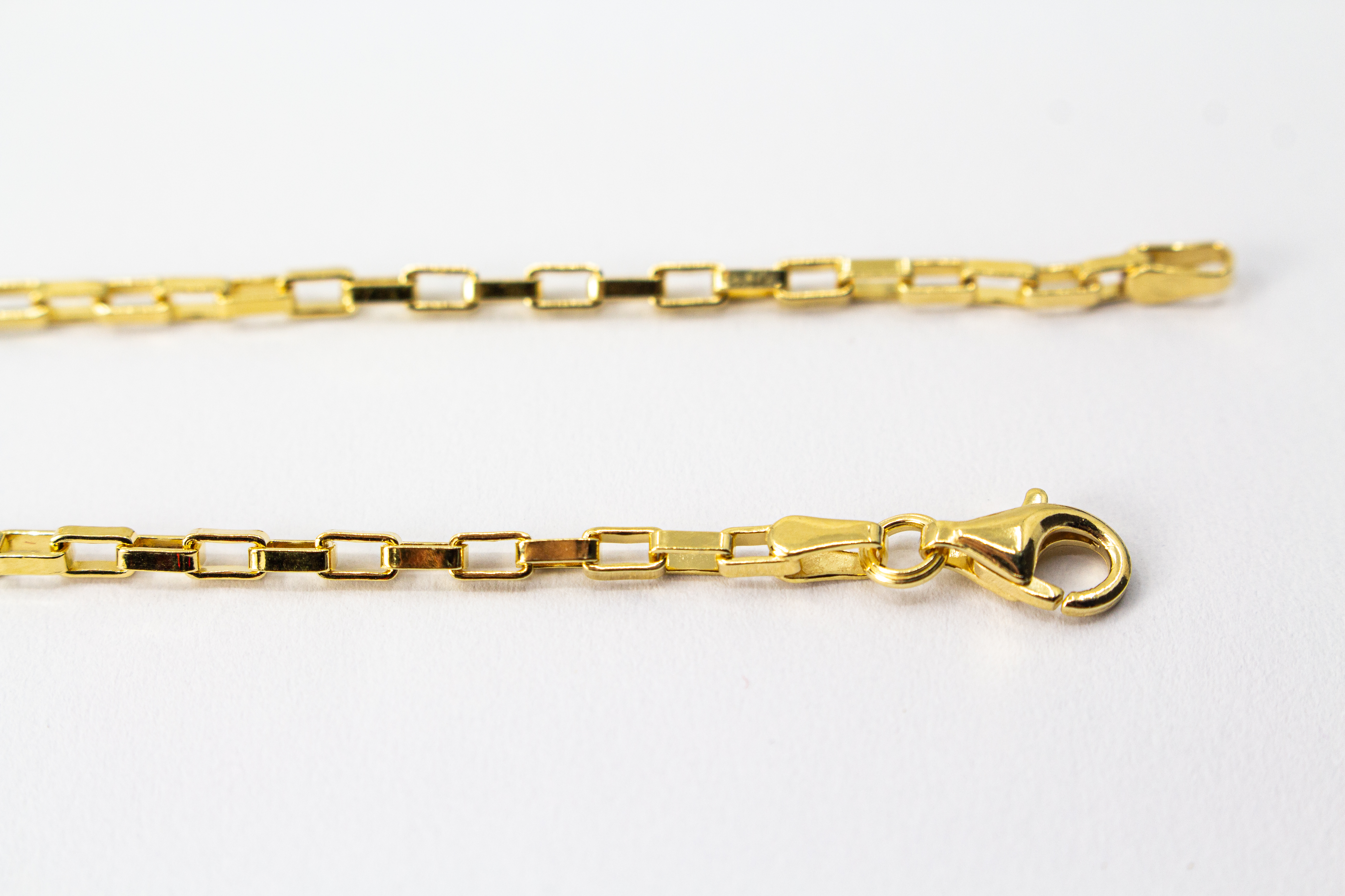 Klassische Gliederkette von der Goldschmiede Regina Kraus aus 20 Mikron vergoldetem 925er Sterlingsilber, Kategorie Ketten und Colliers.