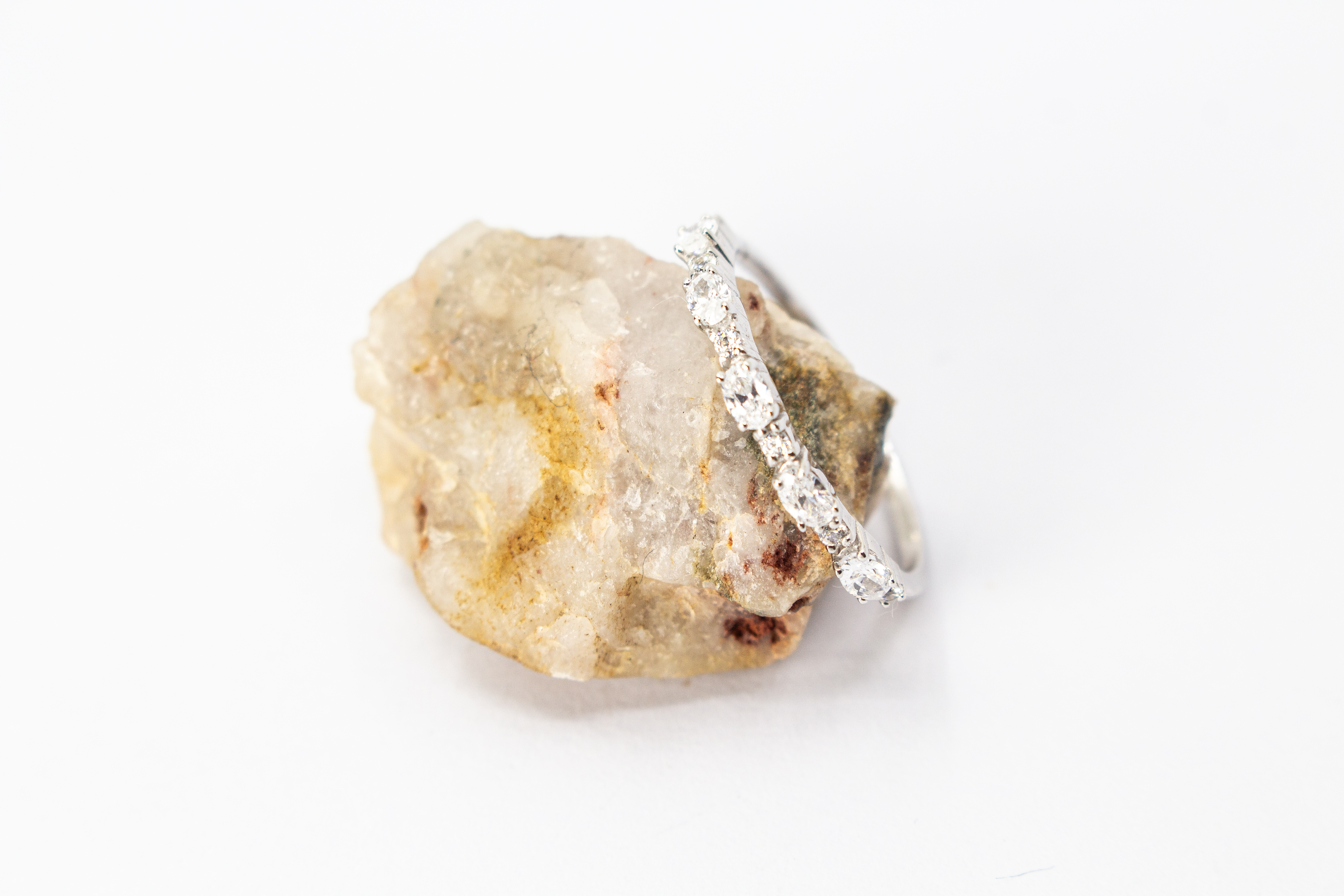 925 Silber Ring „Funkelspur“ mit Zirkonia