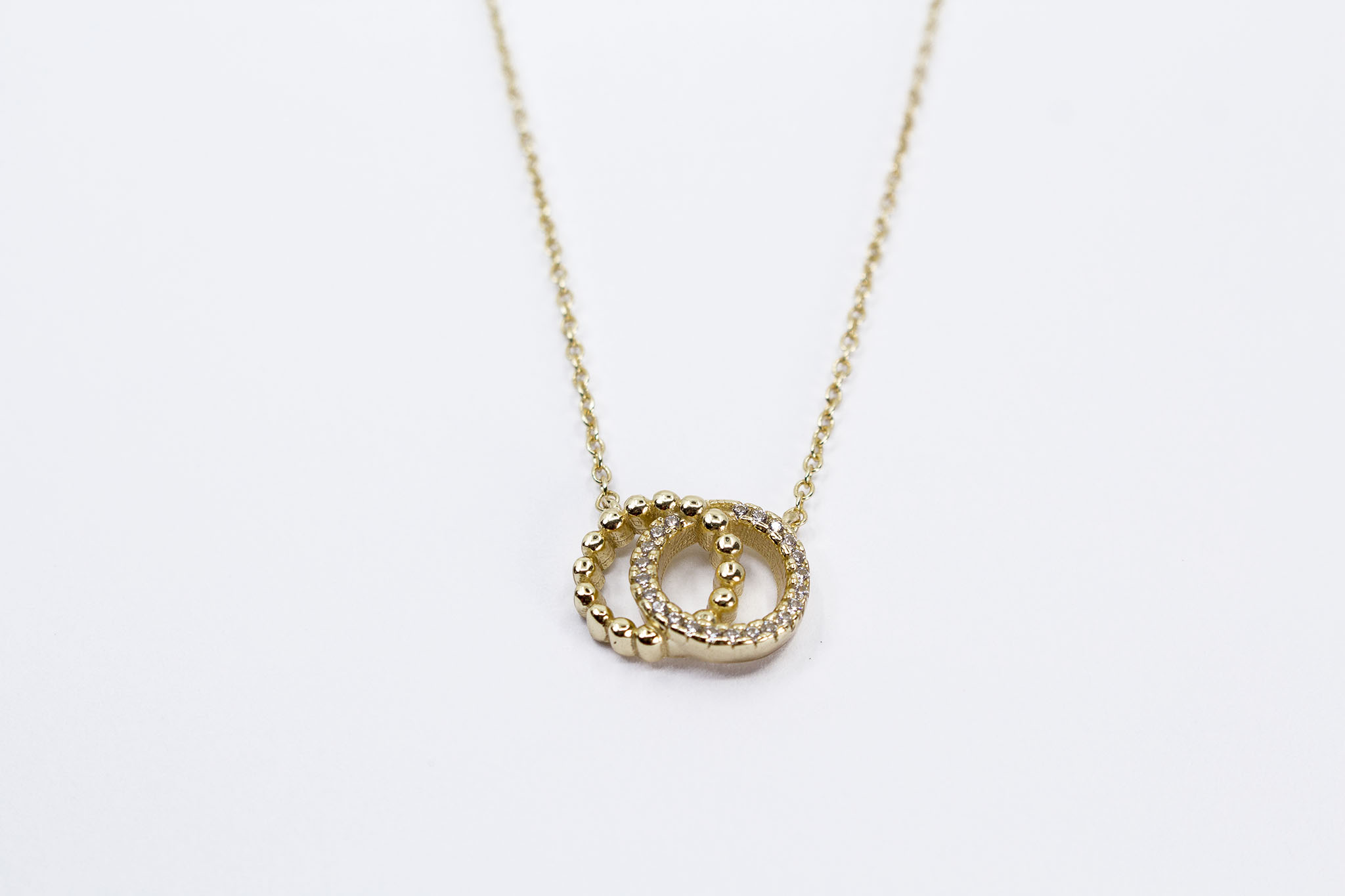Collier Ringchen vergoldet Collier Ringchen vergoldet