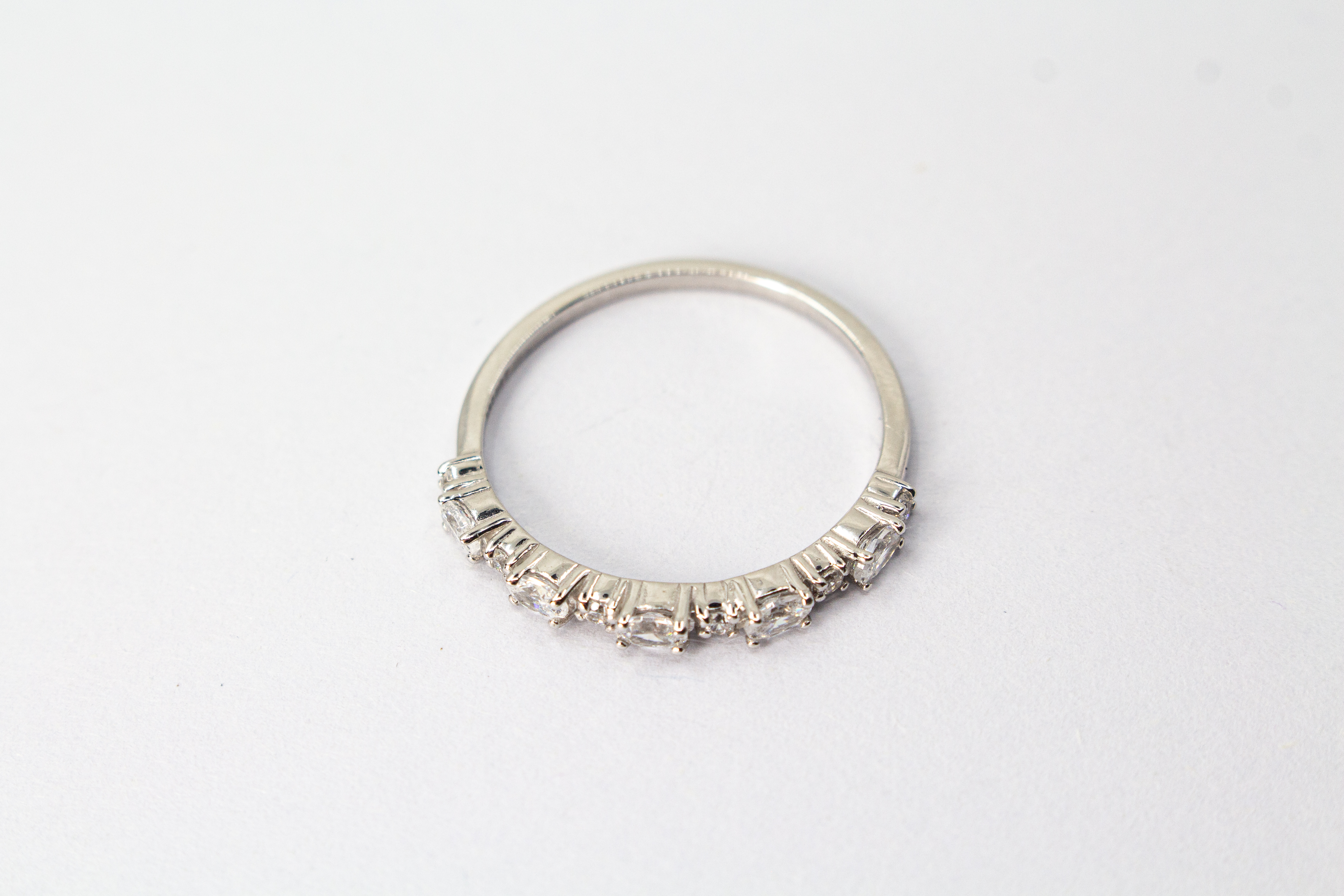 925 Silber Ring „Funkelspur“ mit Zirkonia