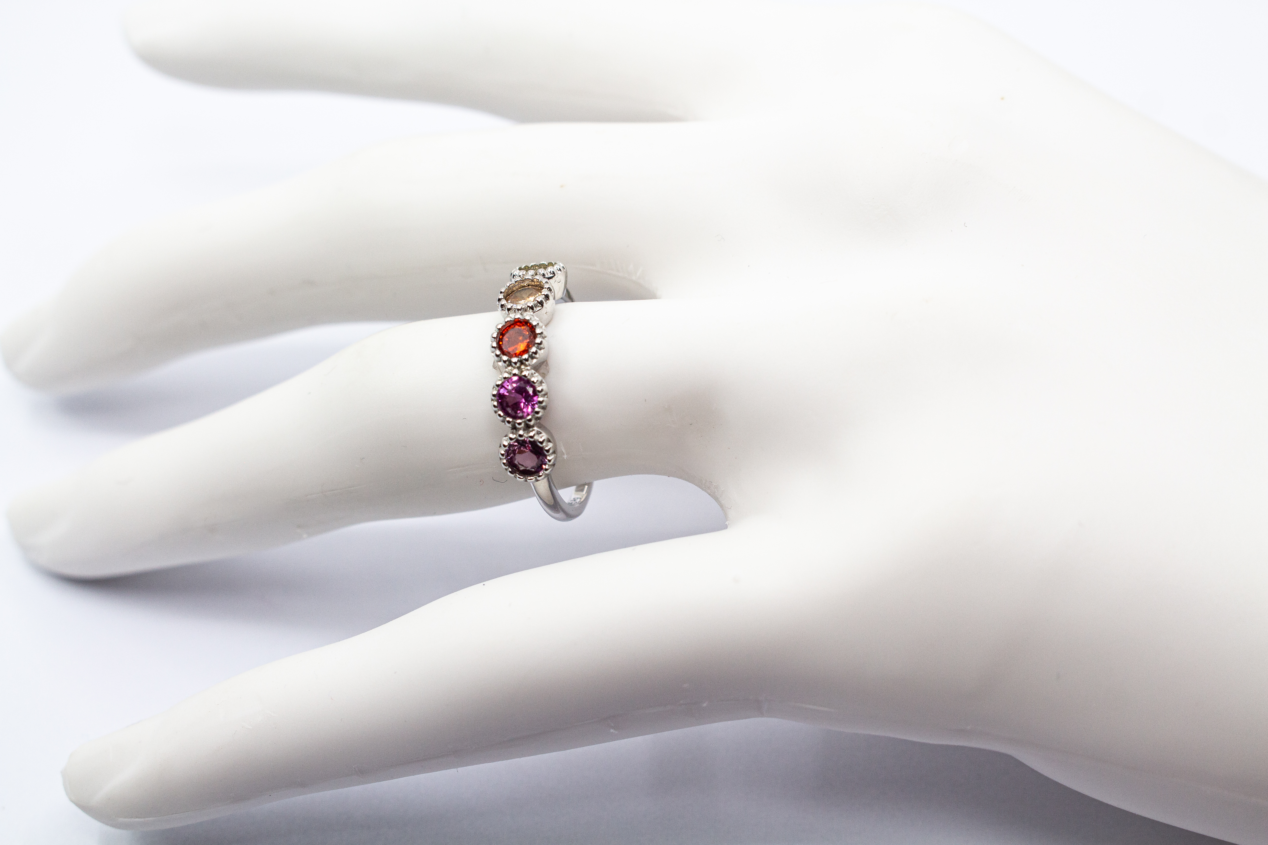 Ring Silber bunt