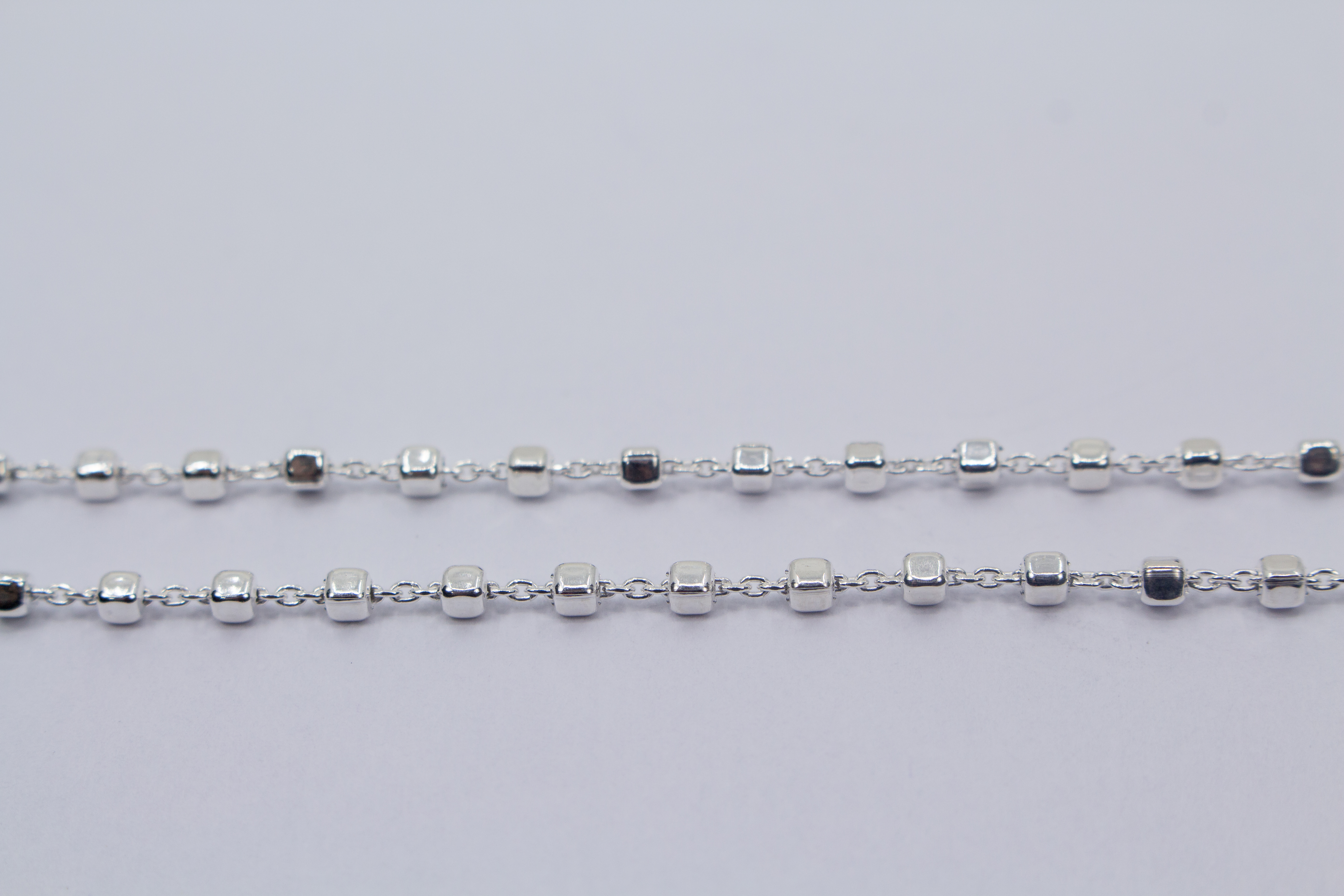 Silberkette mit Würfelchen online kaufen