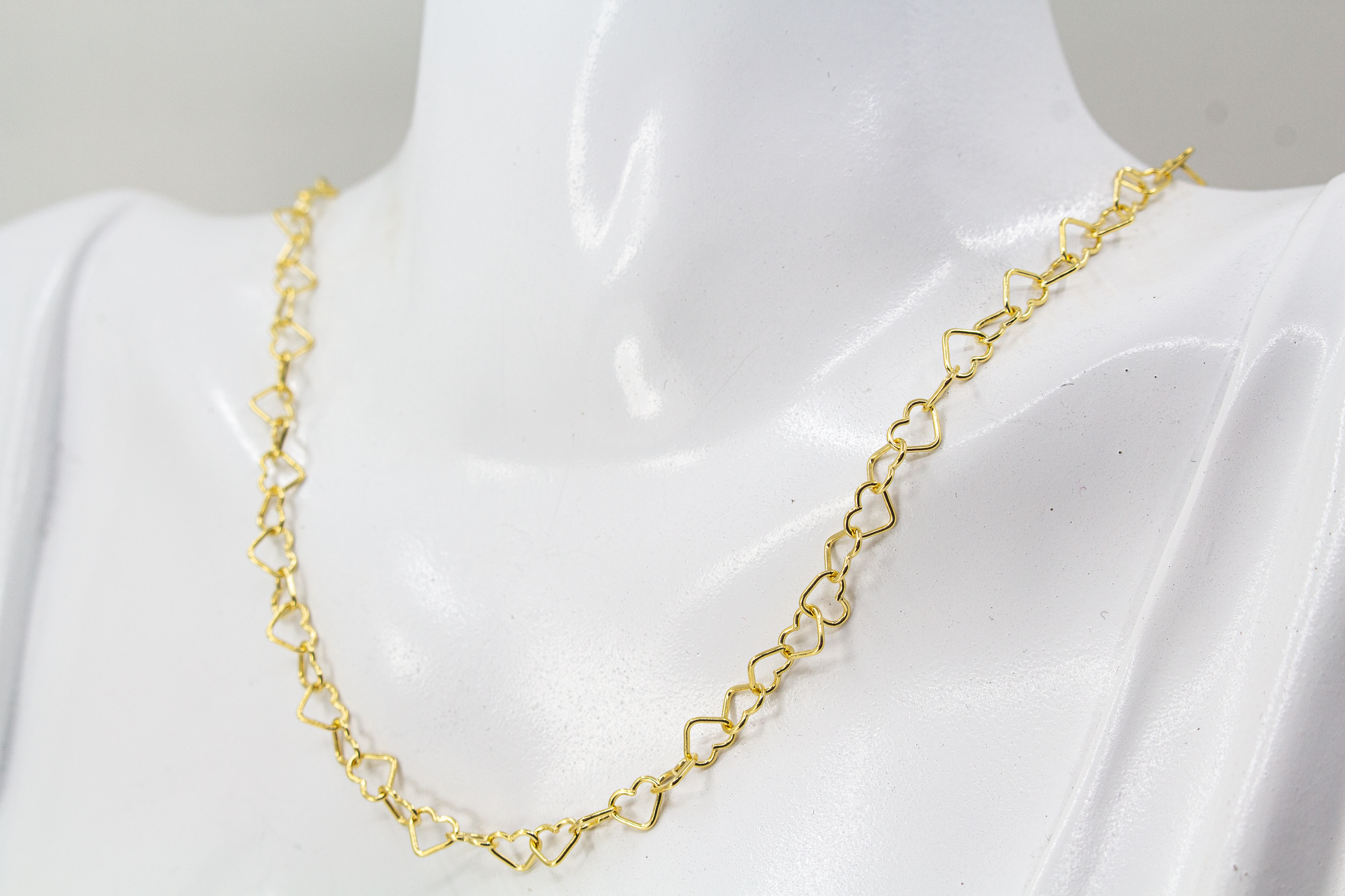 Collier "Herz an Herz" vergoldet