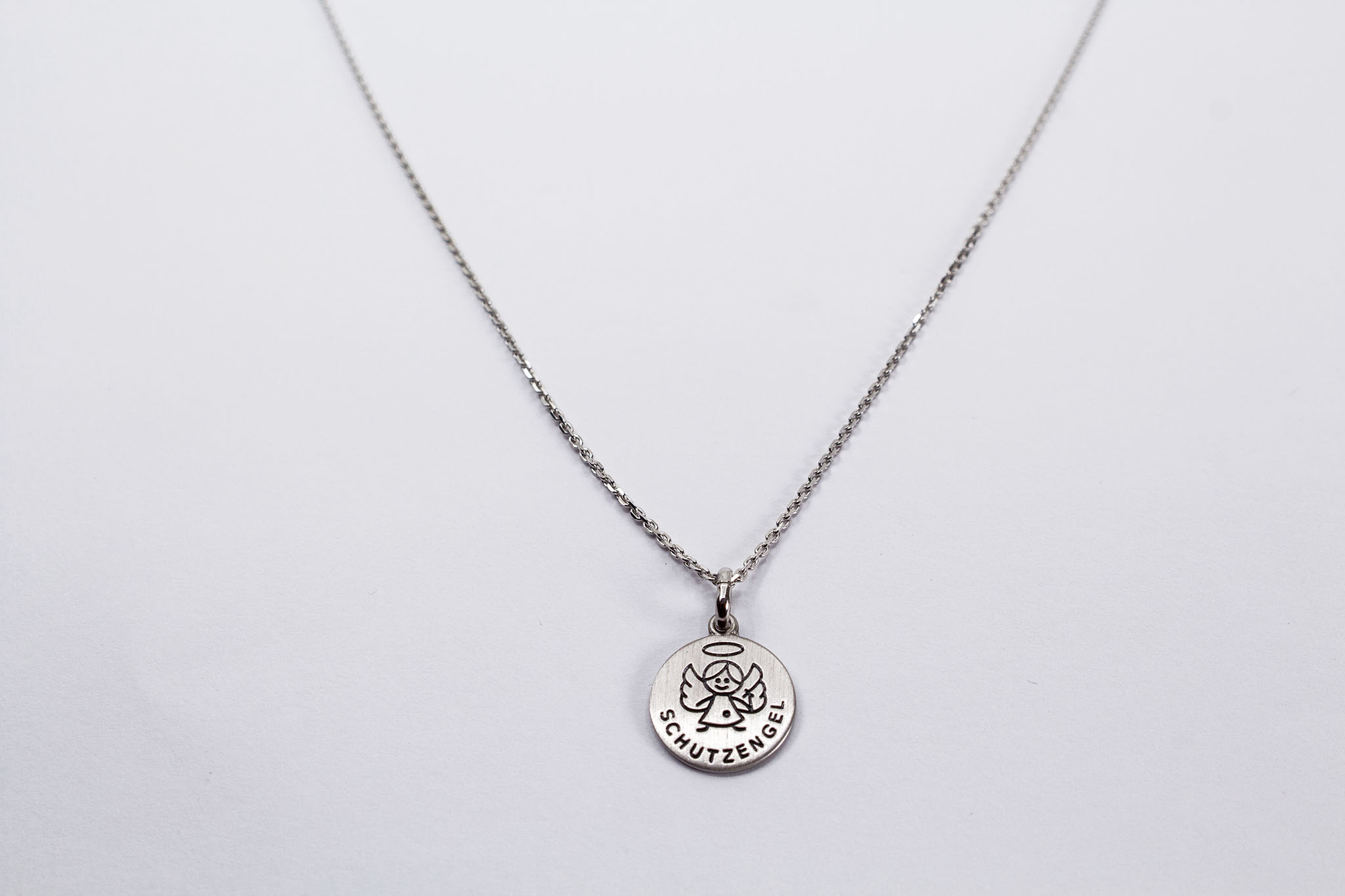 Kette Plättchen Schutzengel Kette Plättchen Schutzengel