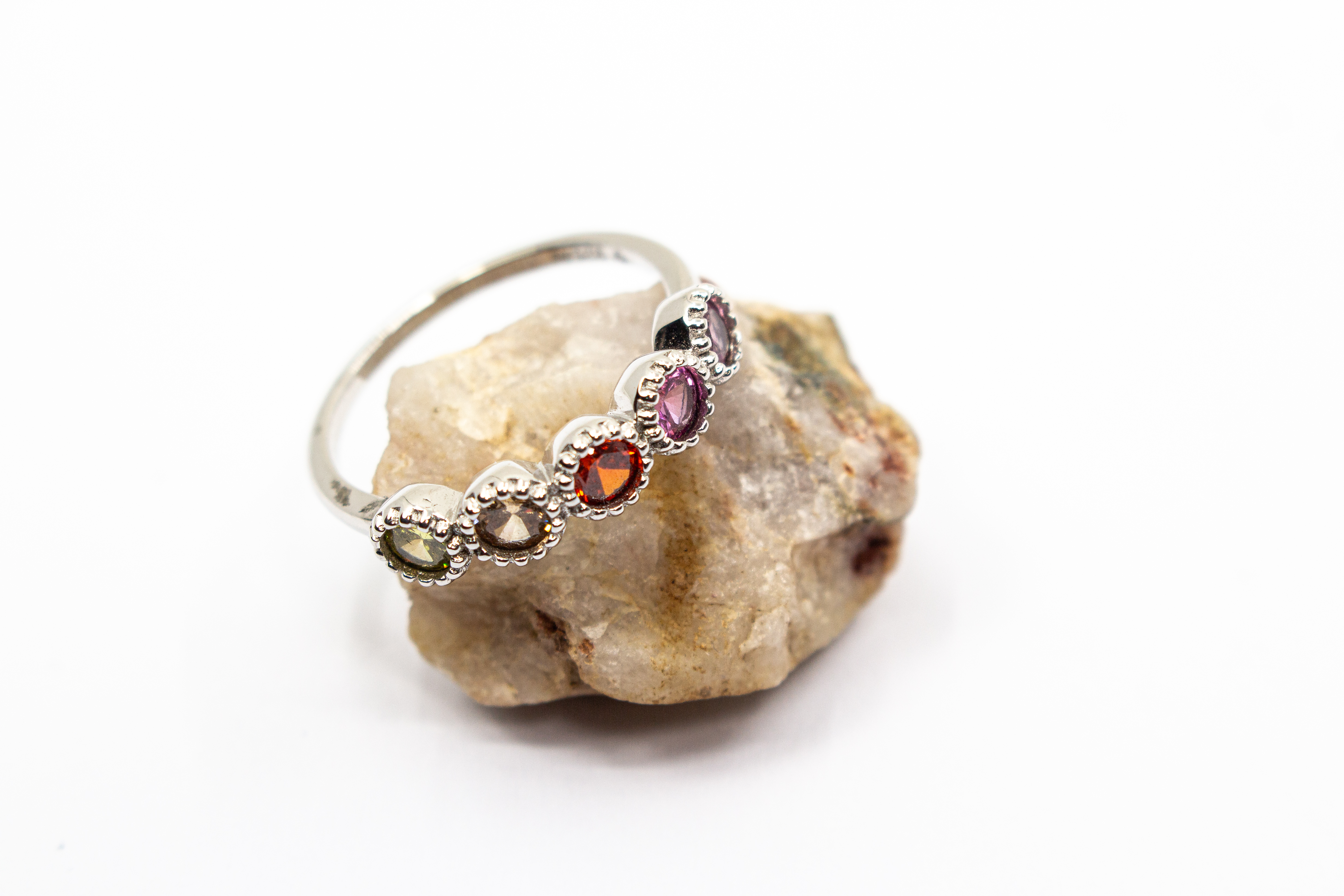Ring Silber bunt