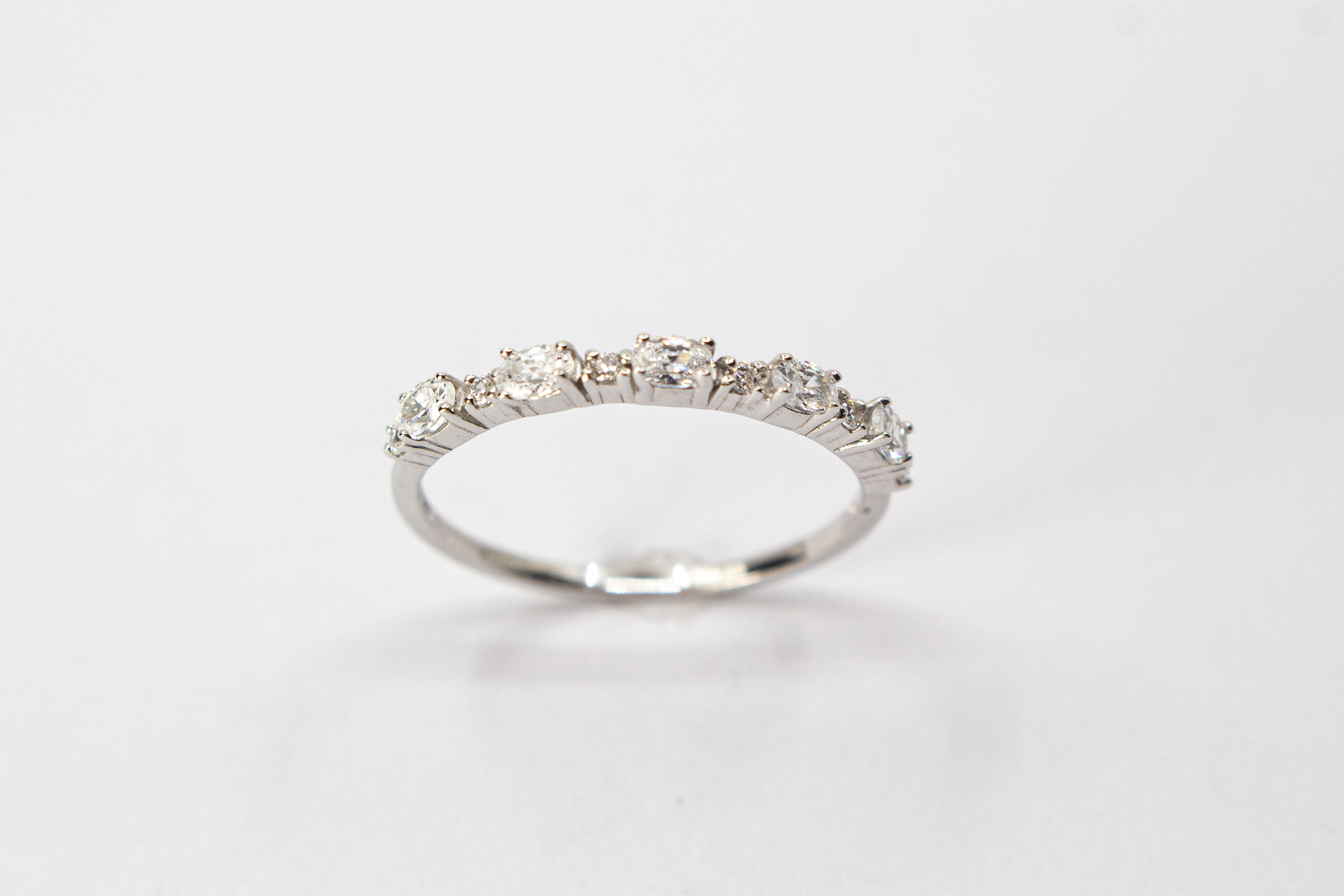 925 Silber Ring „Funkelspur“ mit Zirkonia