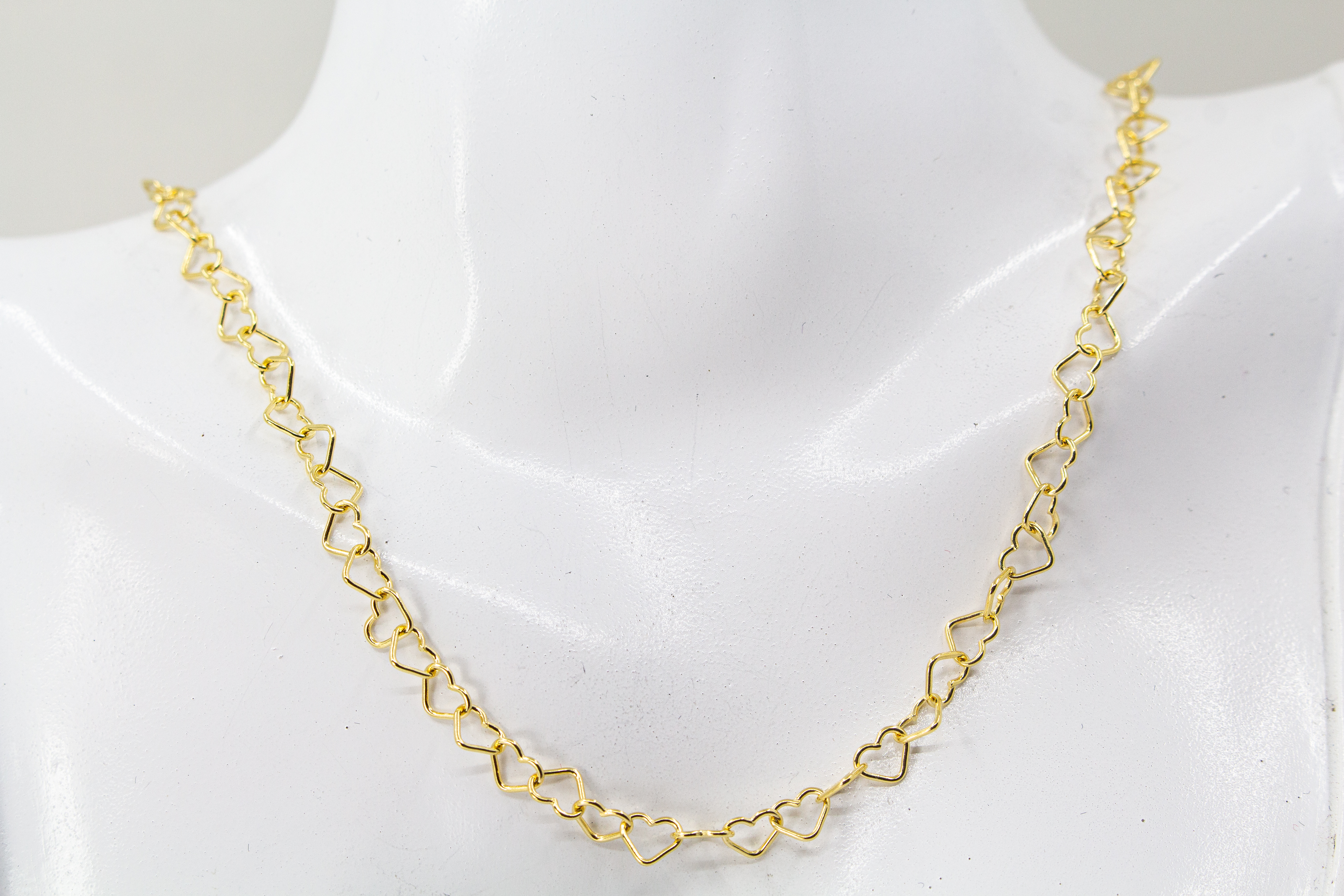 Collier "Herz an Herz" vergoldet