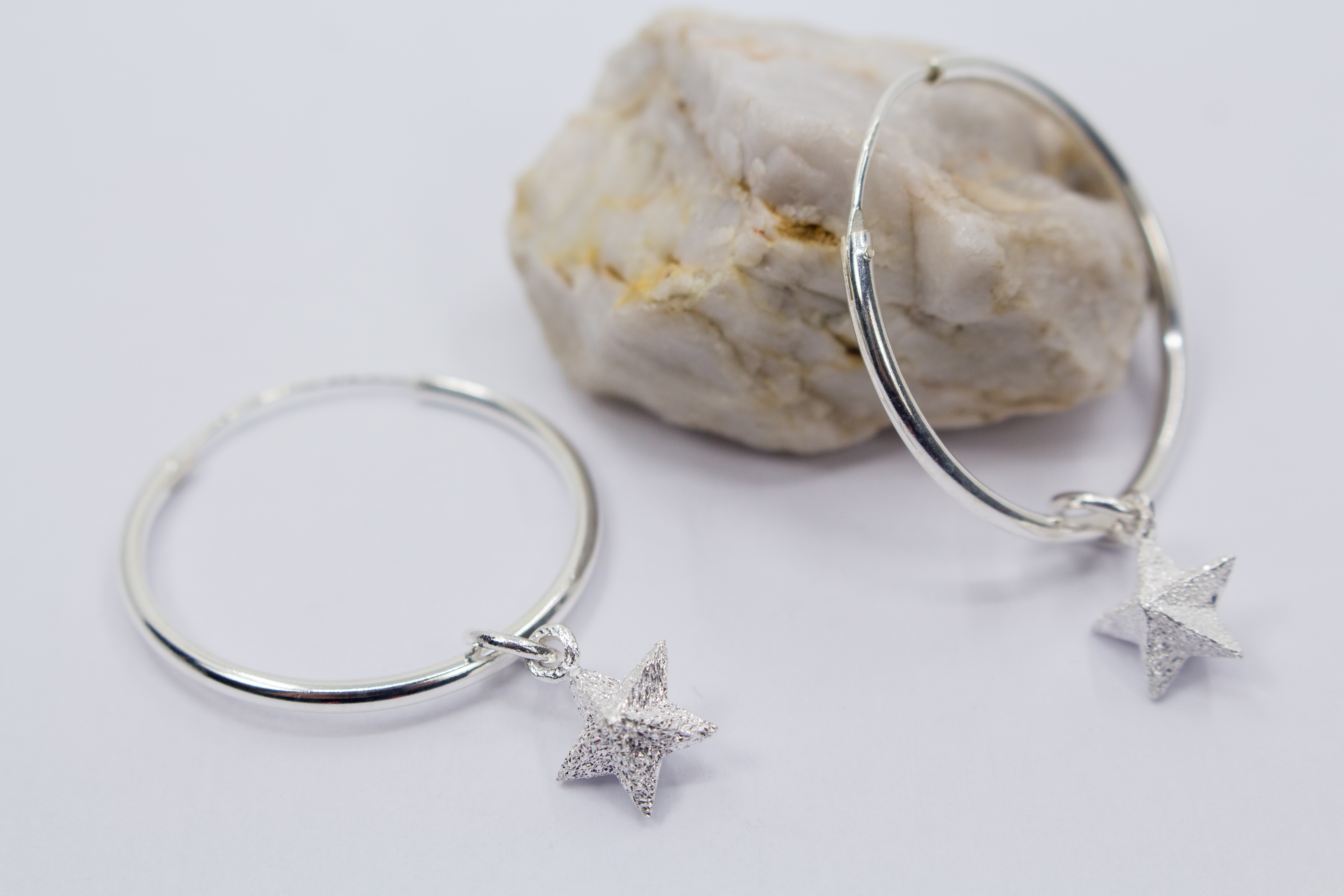 Wechselcreolen mit Sternanhänger