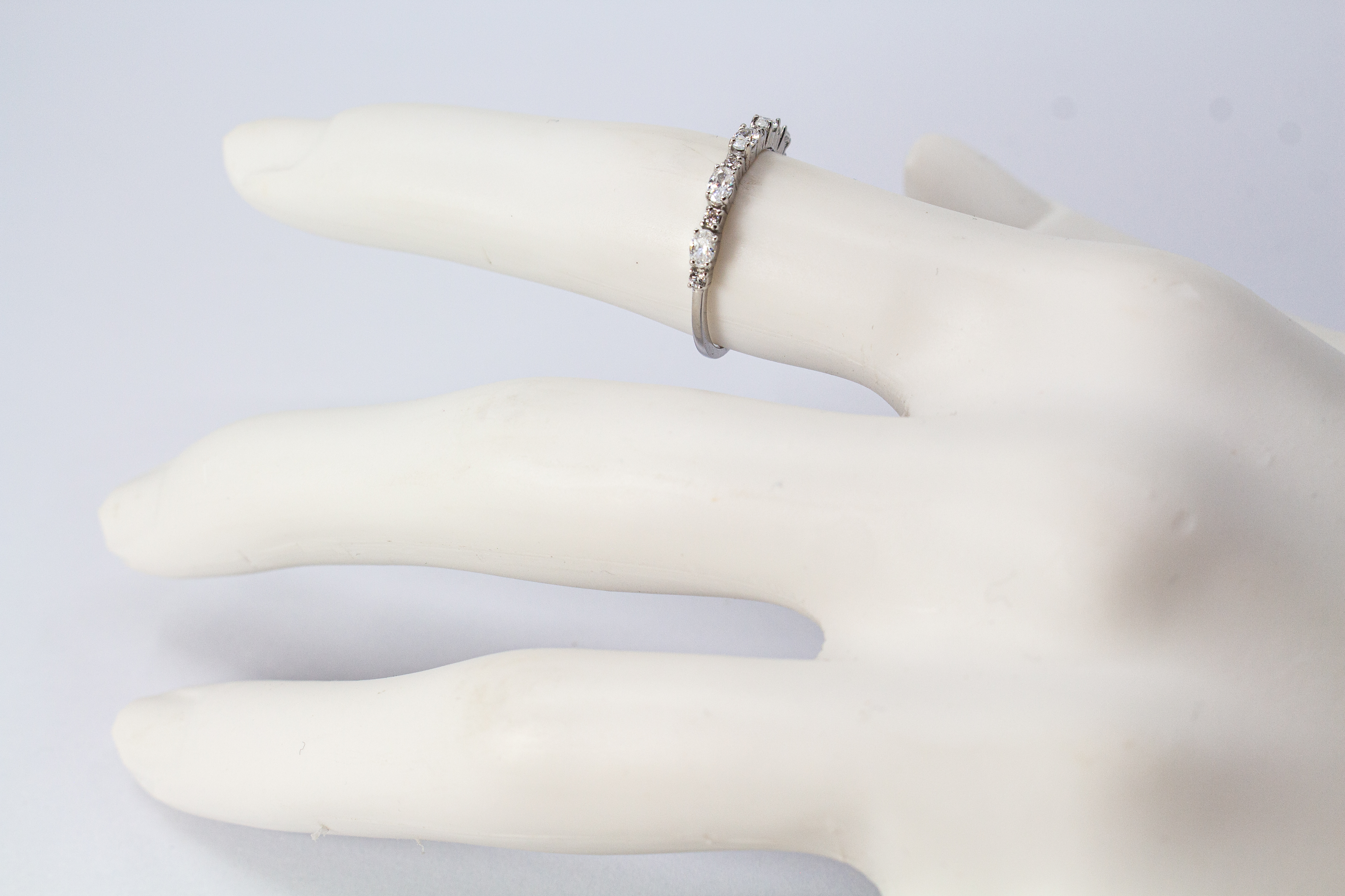 925 Silber Ring „Funkelspur“ mit Zirkonia