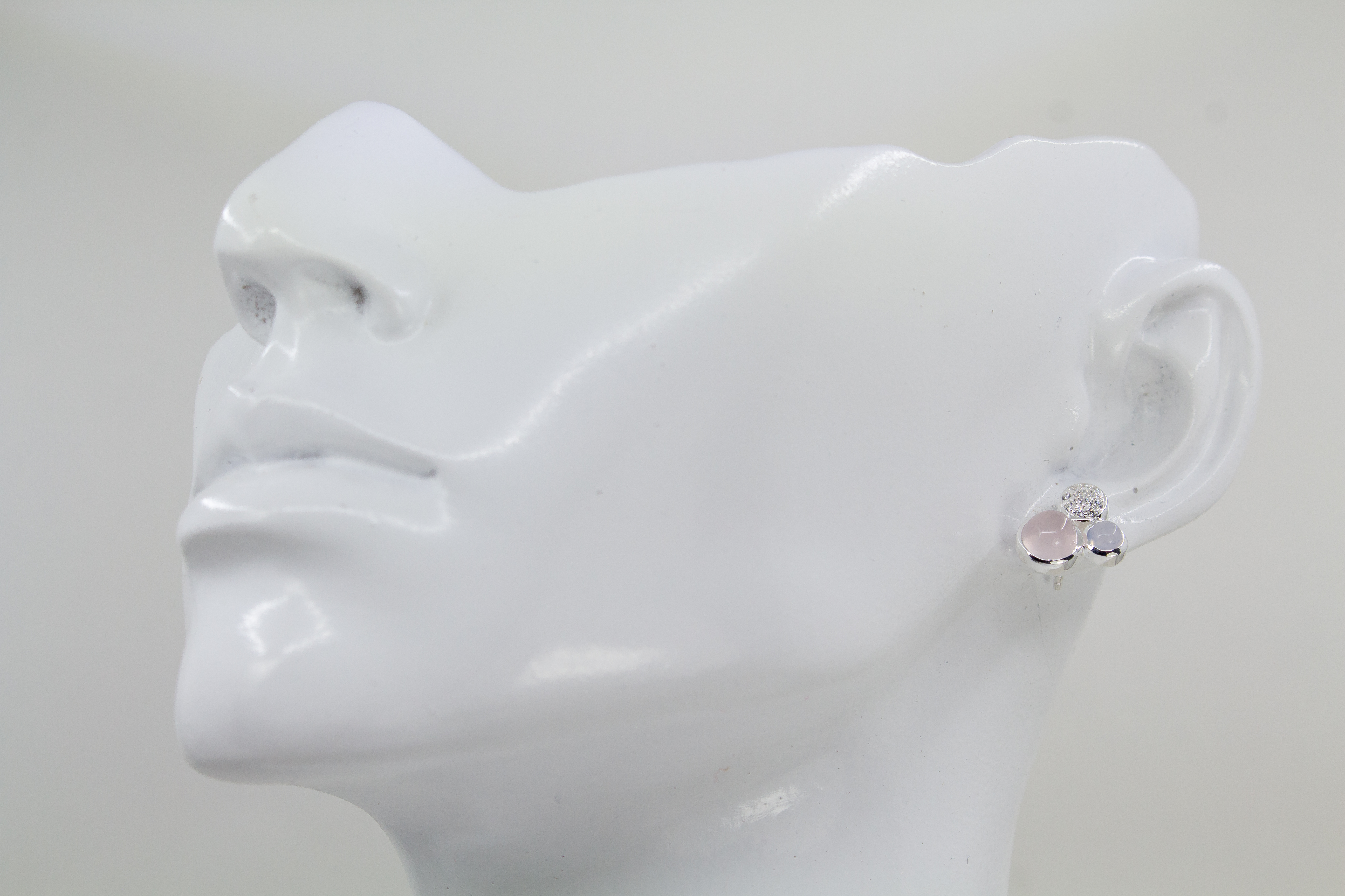 Rosenquarzohrstecker online bestellen - Schmuck online bestellen