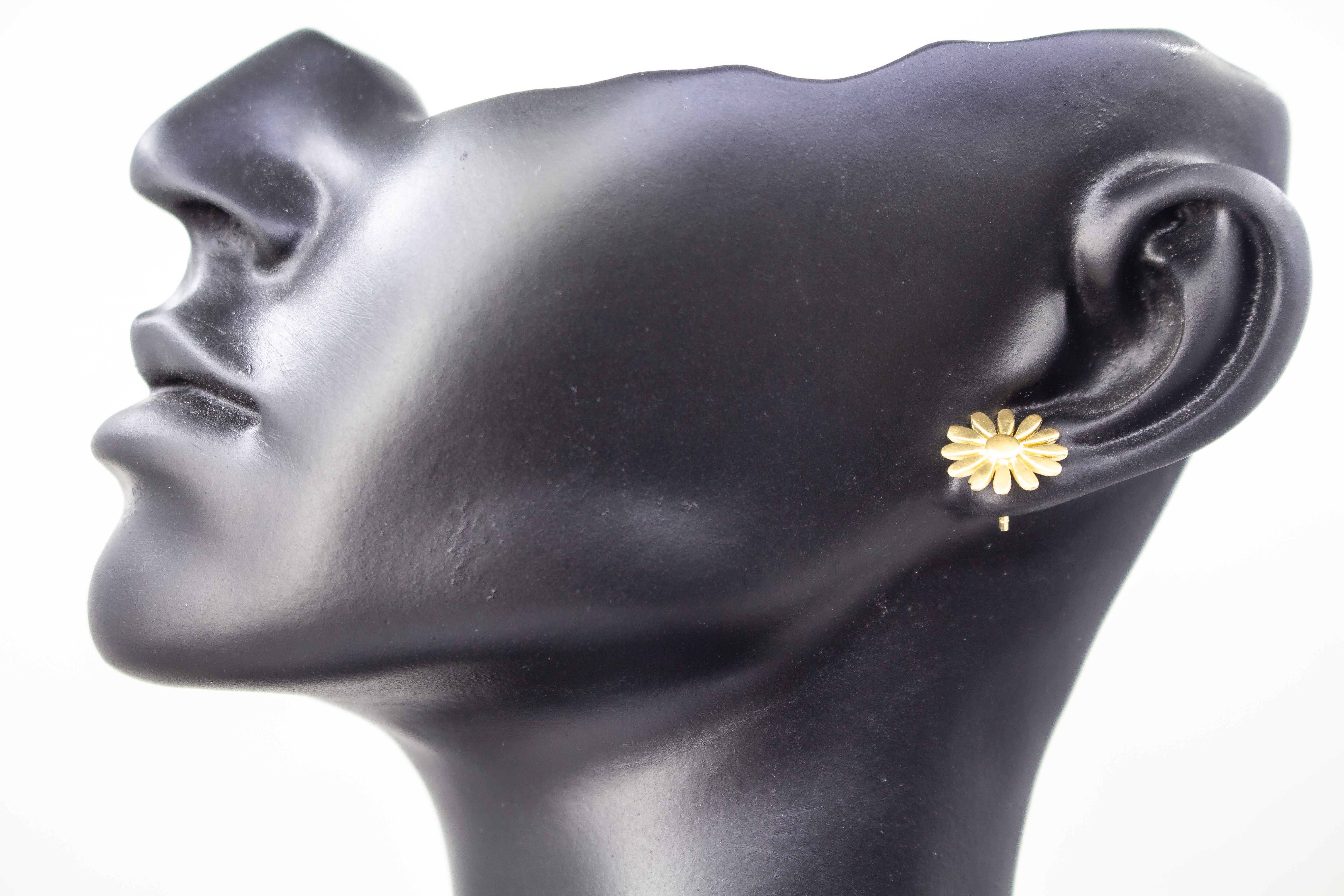 Blumenohrstecker vergoldet online kaufen