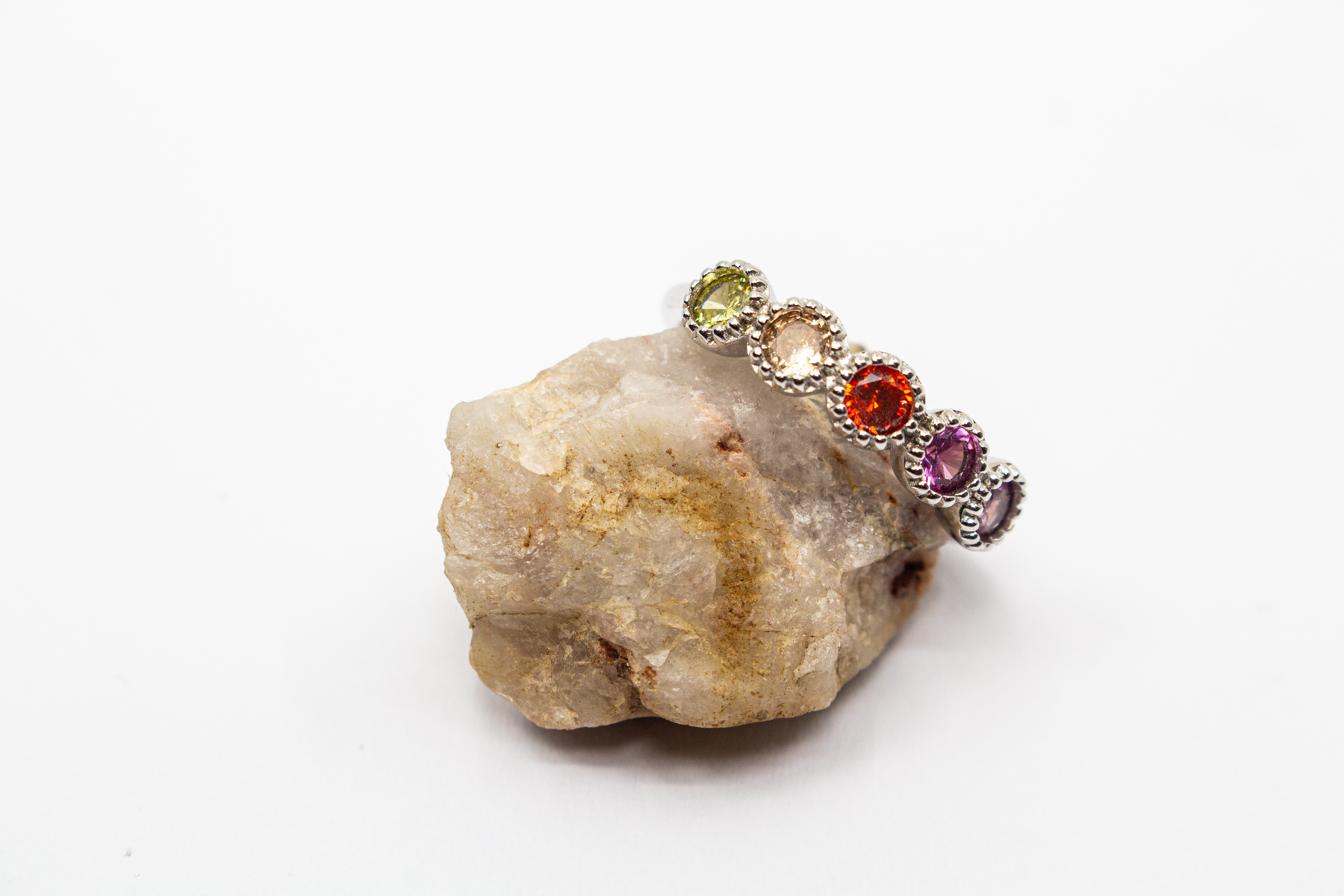 Ring Silber bunt