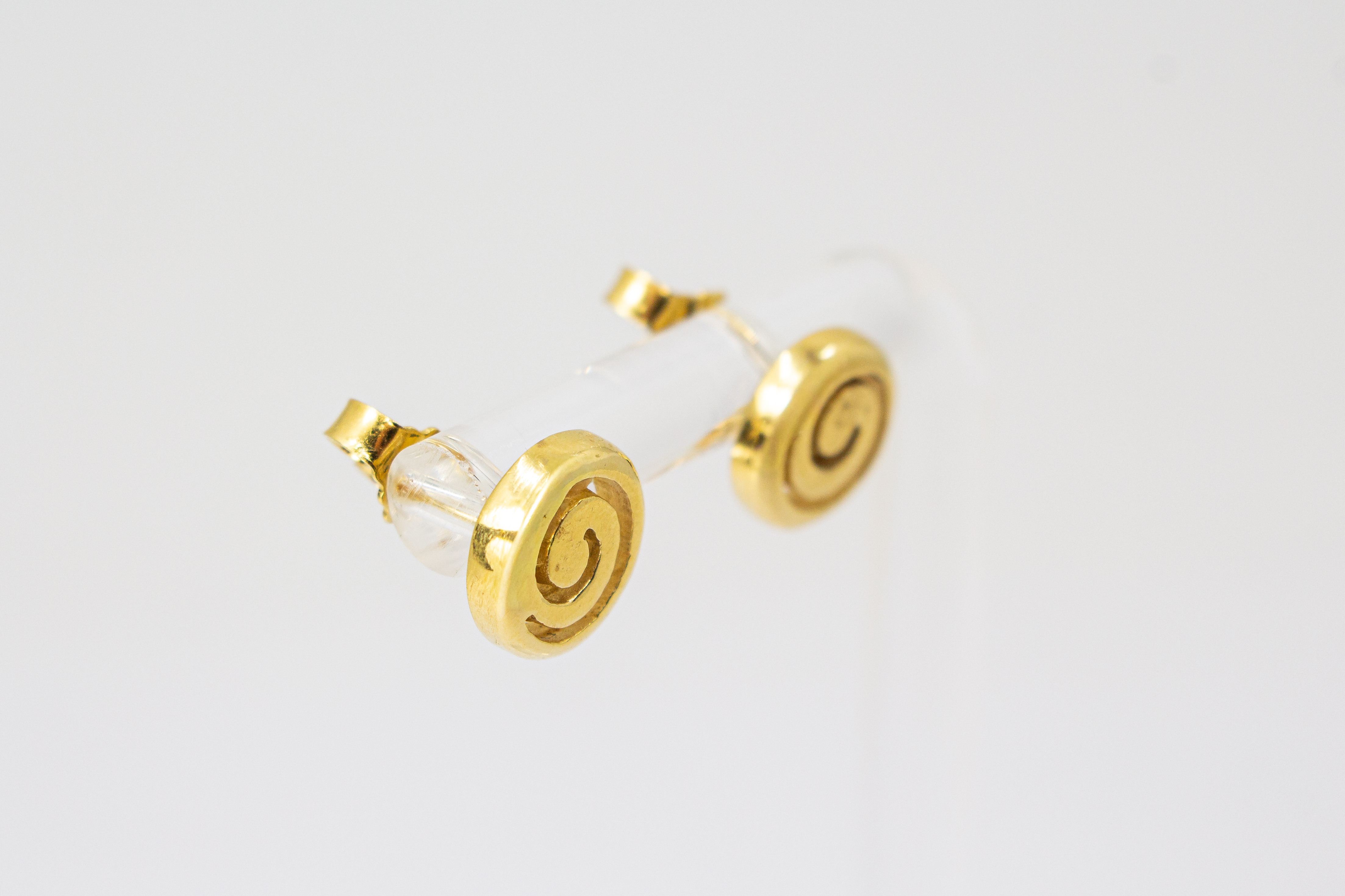 Schneckenförmige Ohrstecker kaufen - vergoldete Ohrstecke kaufen