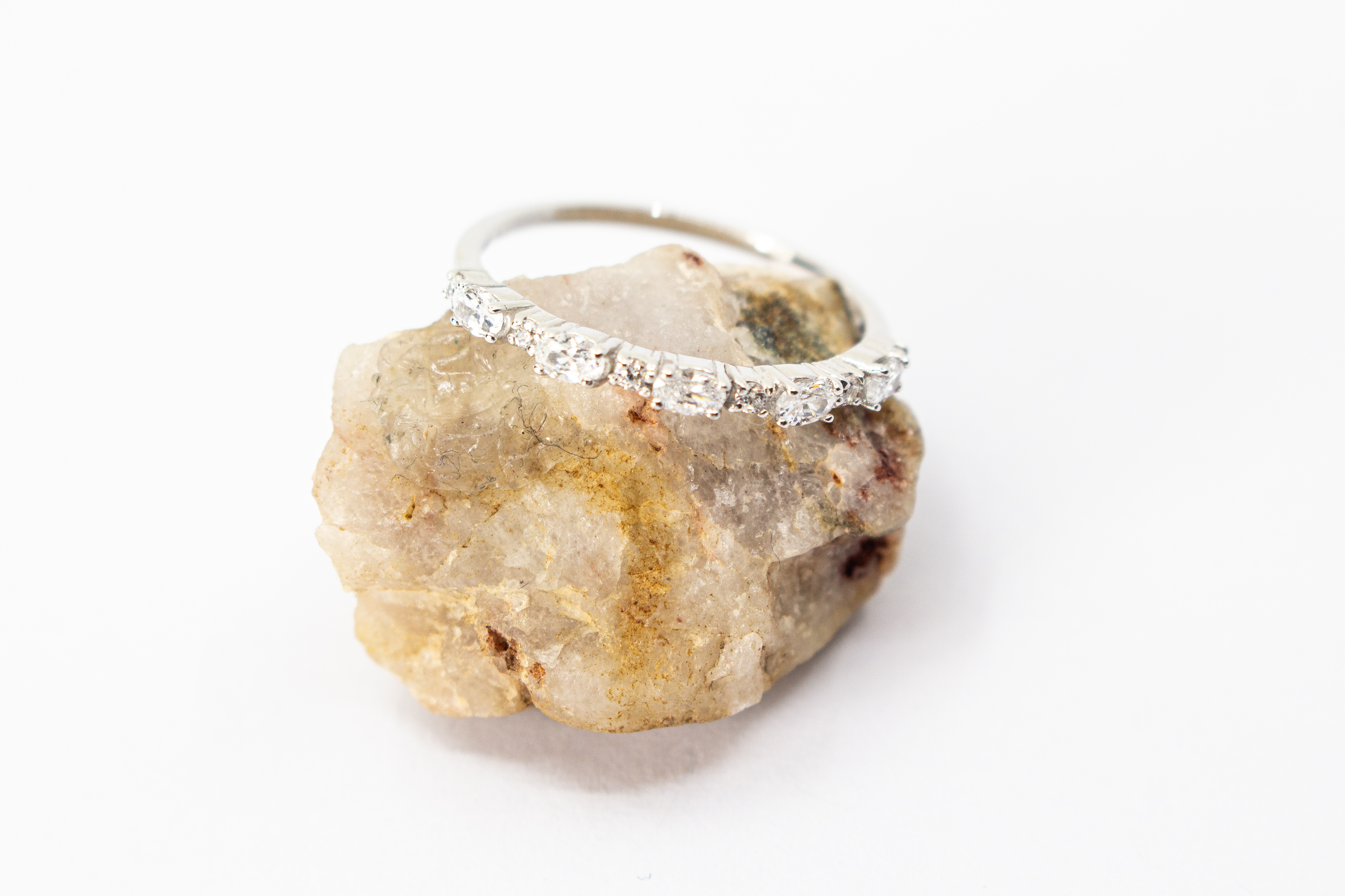 925 Silber Ring „Funkelspur“ mit Zirkonia