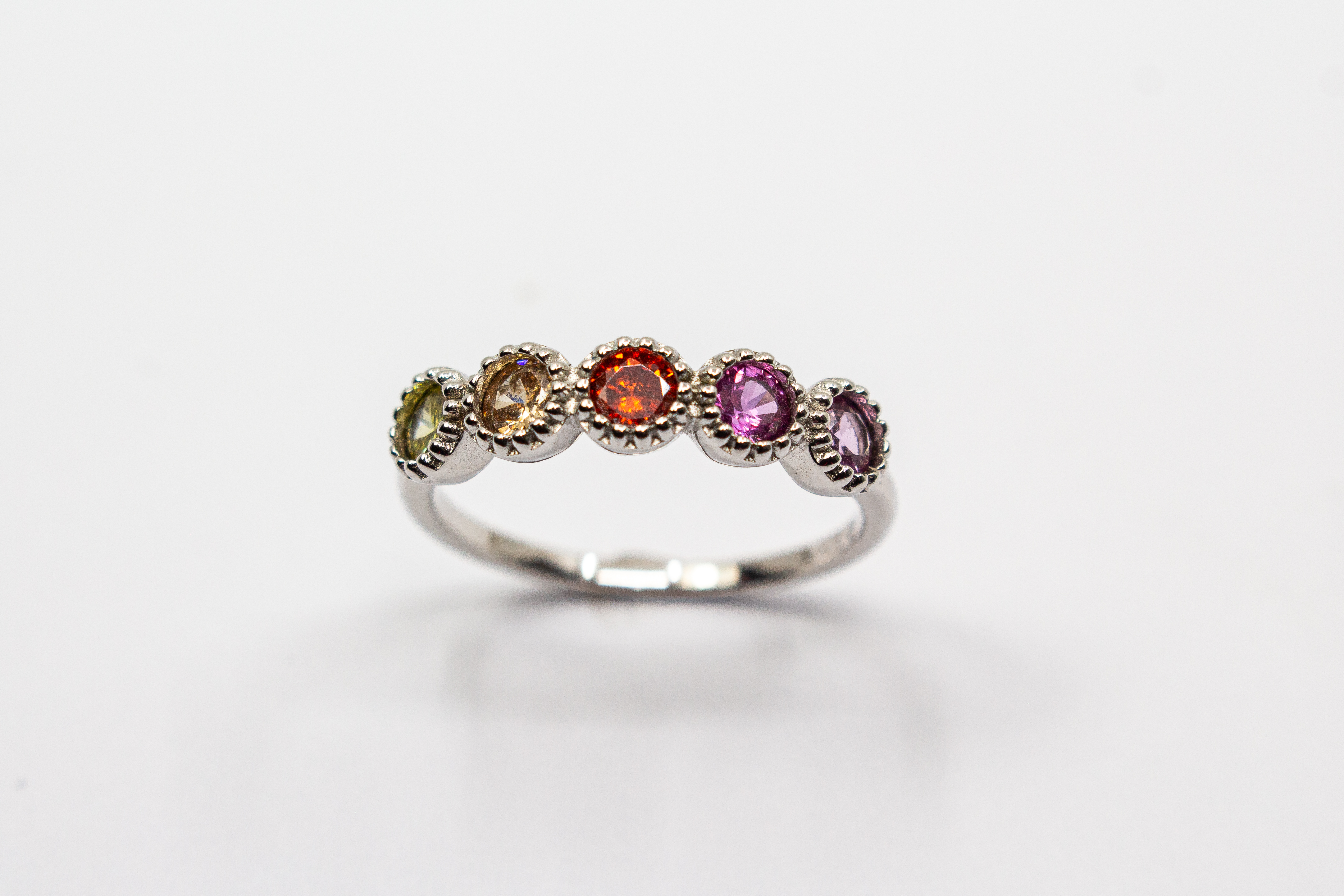 Ring Silber bunt