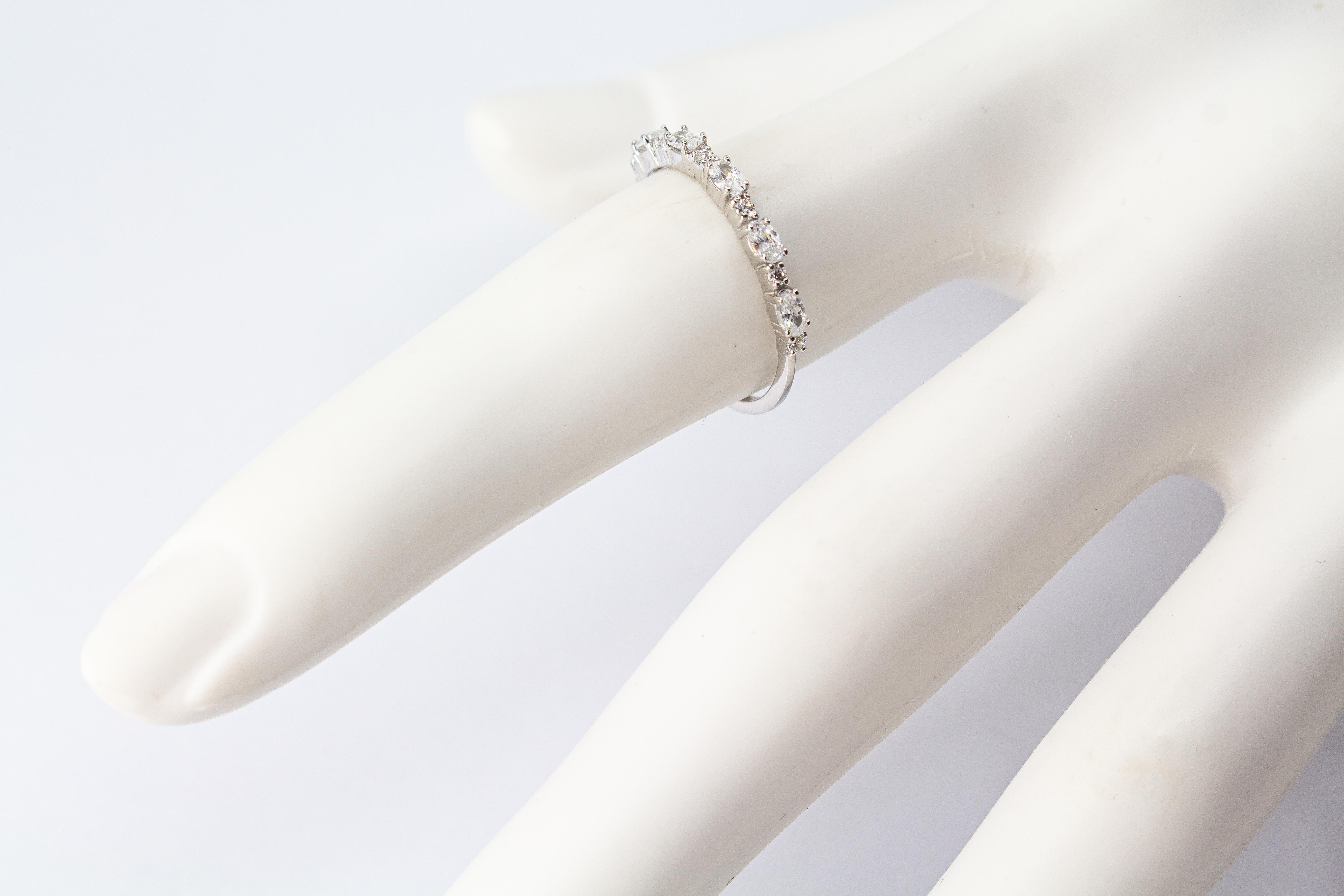 925 Silber Ring „Funkelspur“ mit Zirkonia