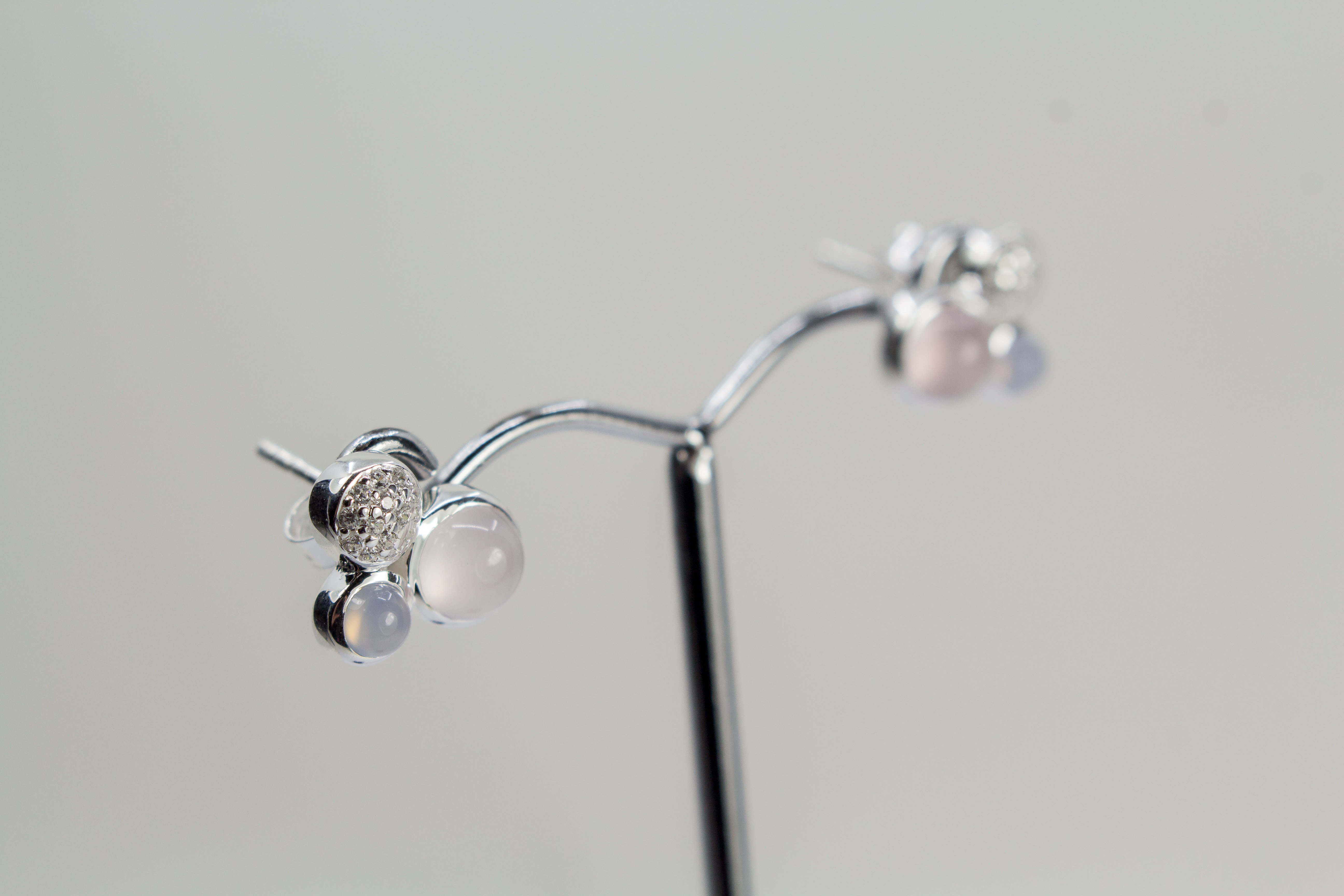 Rosenquarzohrstecker online bestellen - Schmuck online bestellen