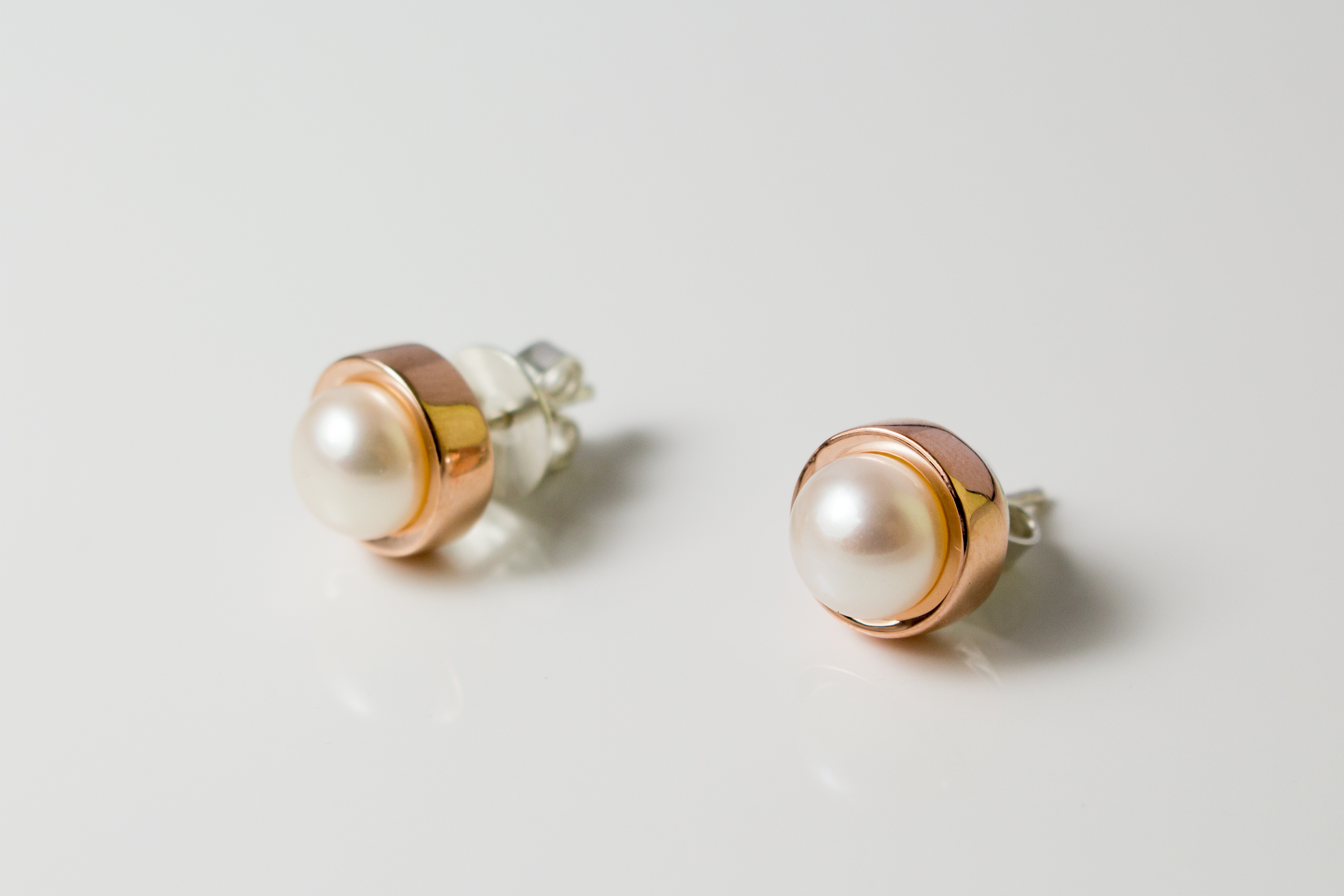 Ohrstecker Süßwasserzuchtperle rosé Ohrstecker Süßwasserzuchtperle rosé