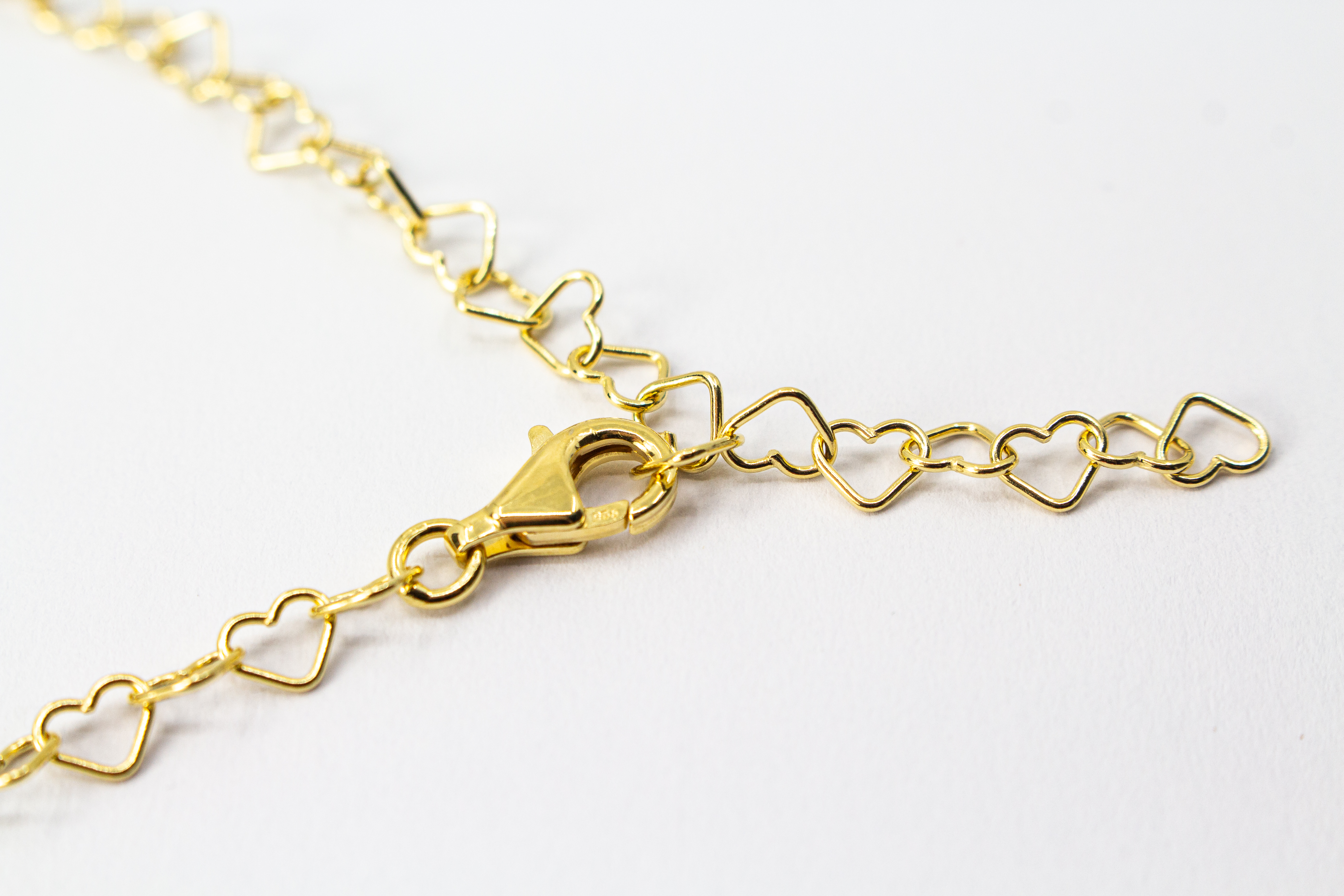 Collier "Herz an Herz" vergoldet