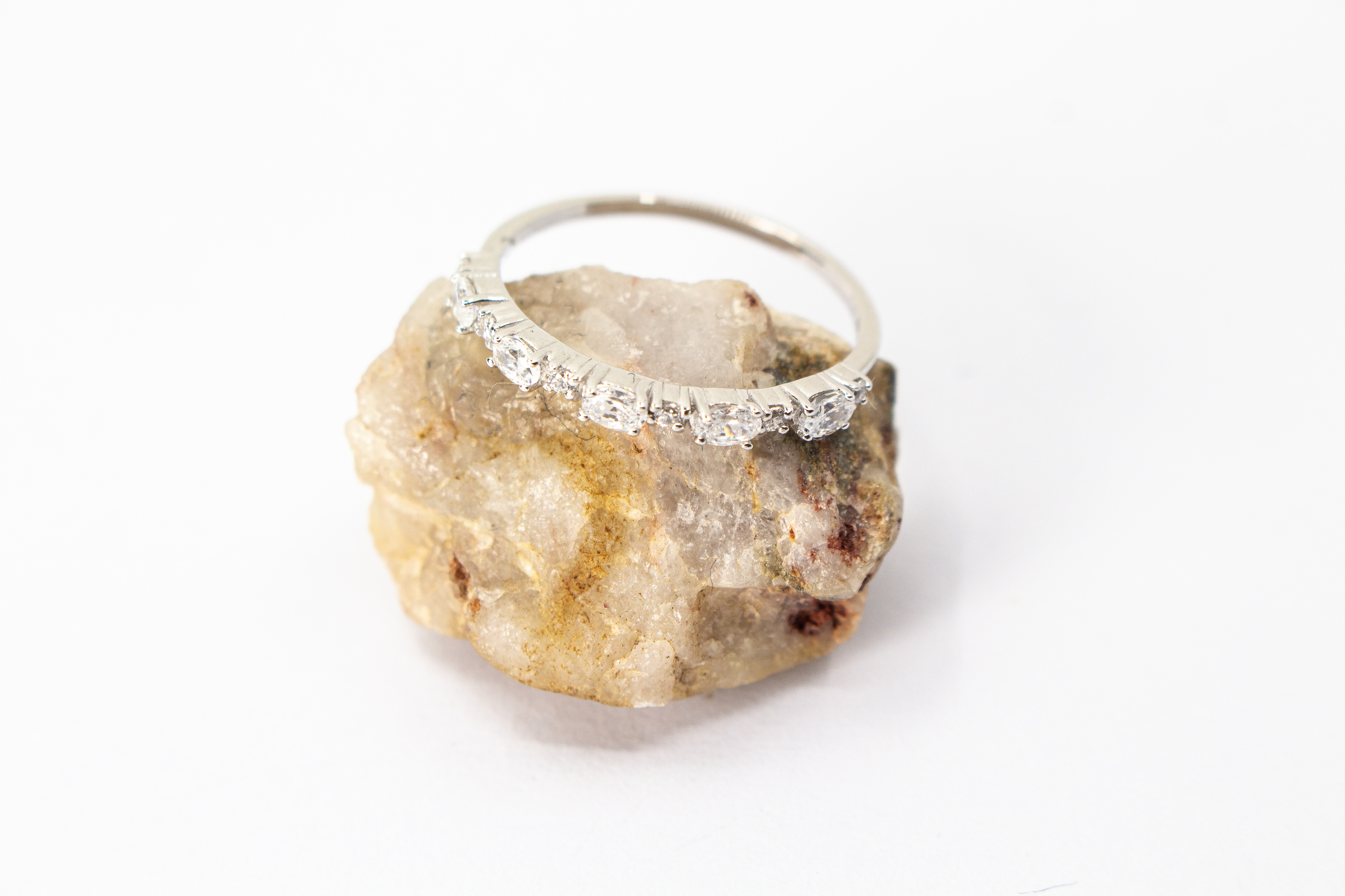 925 Silber Ring „Funkelspur“ mit Zirkonia