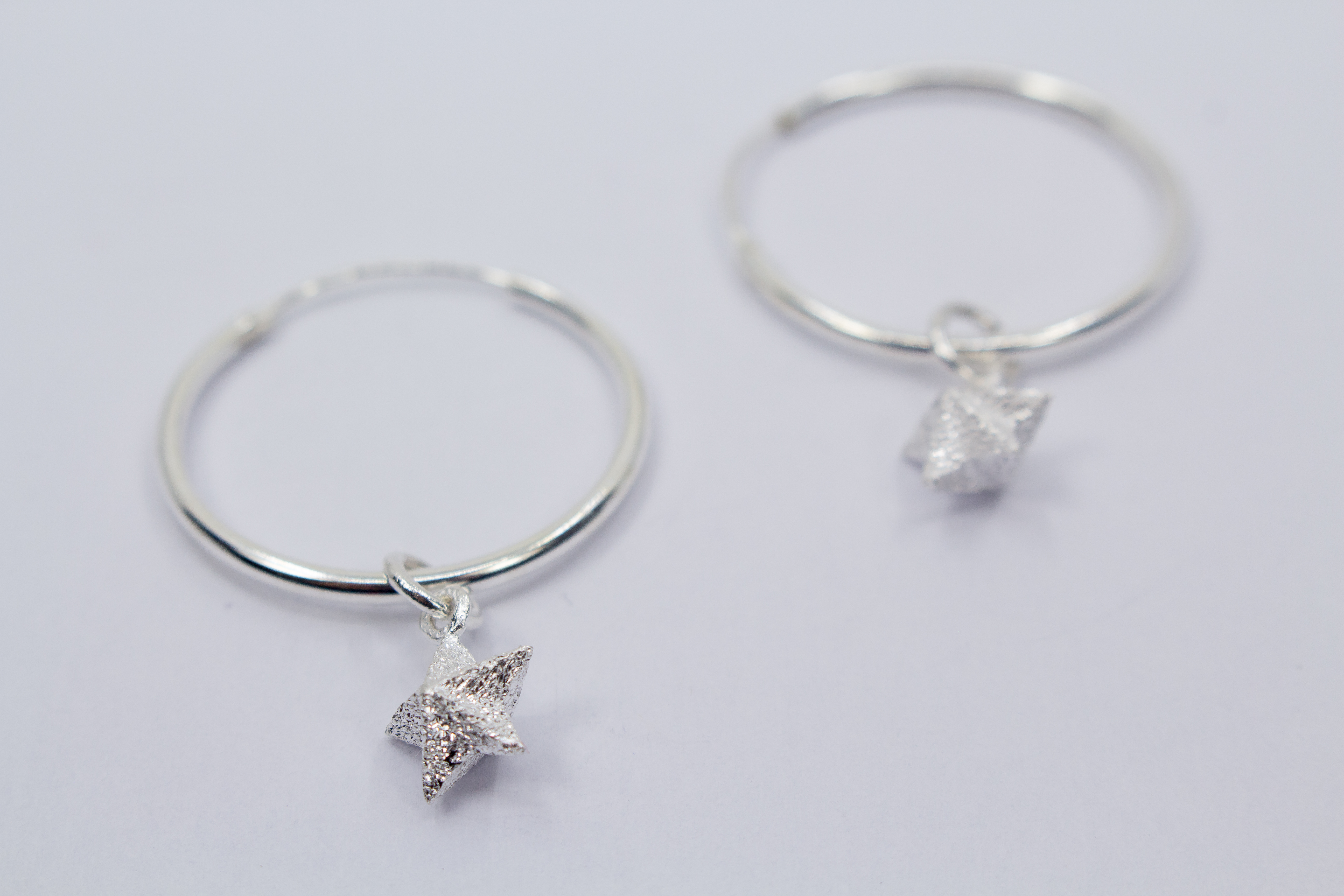 Wechselcreolen mit Sternanhänger